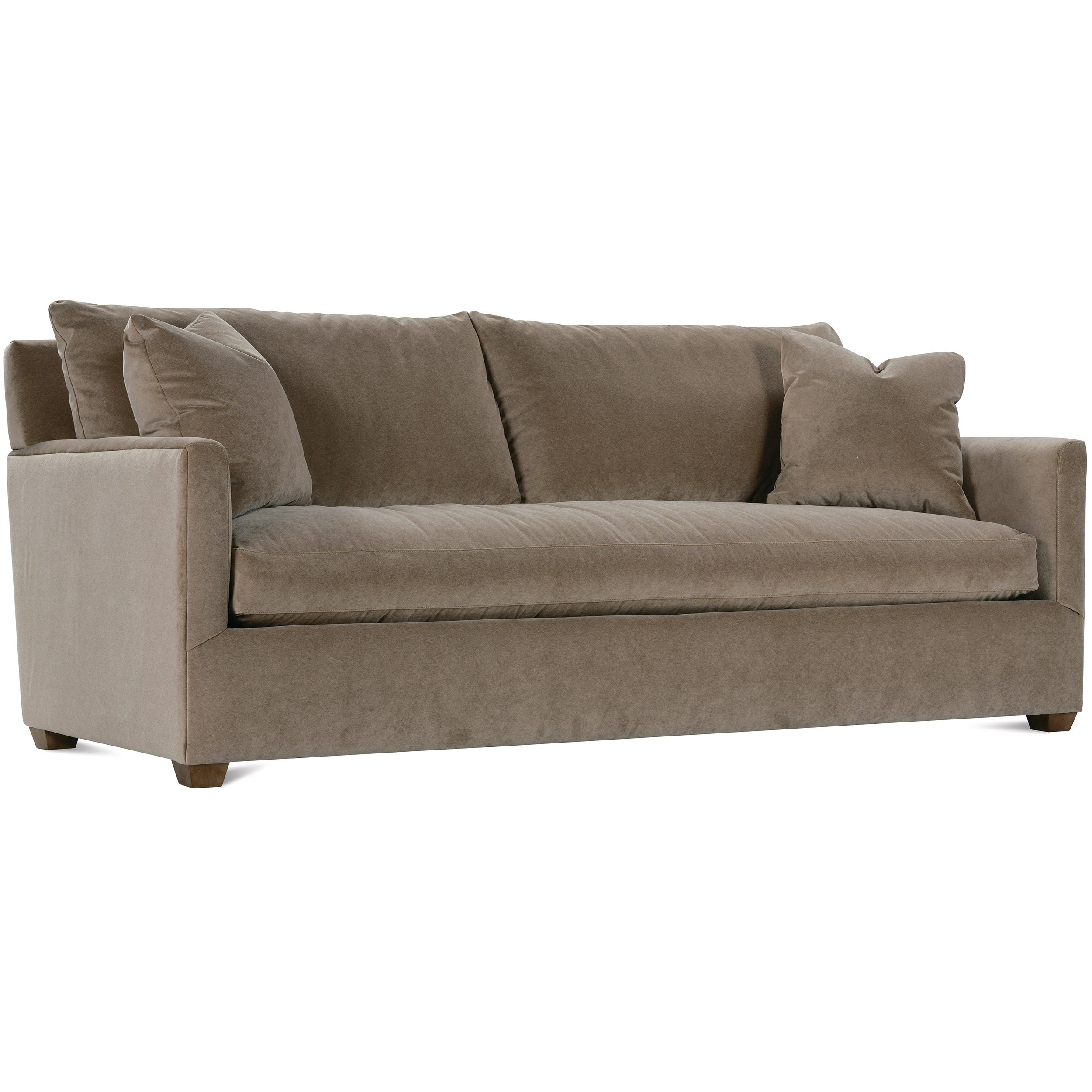 89" Quick Ship Lilah Sofa, Fawn Brushed Velvet