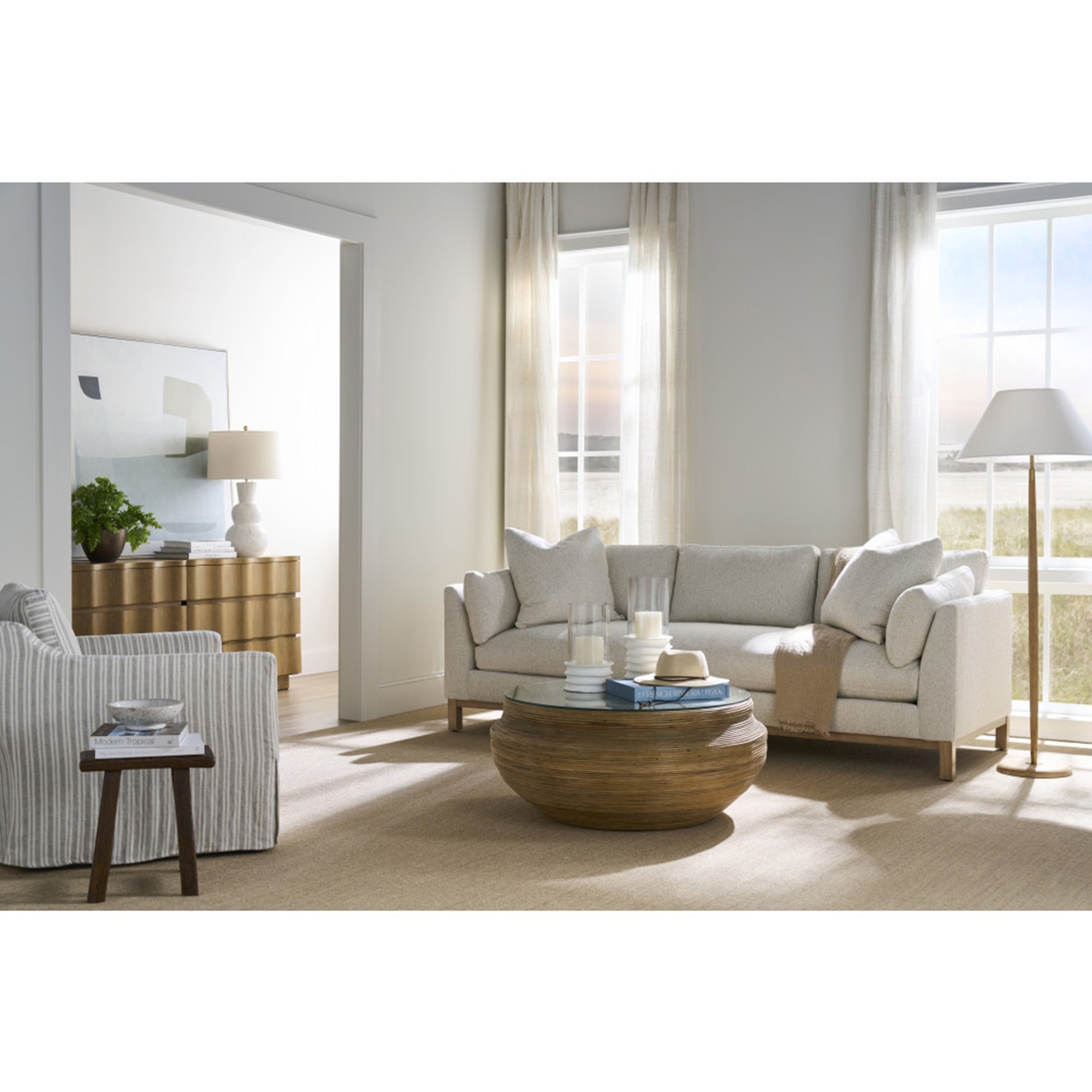 99" Quick Ship Boden Express Sofa, Beige