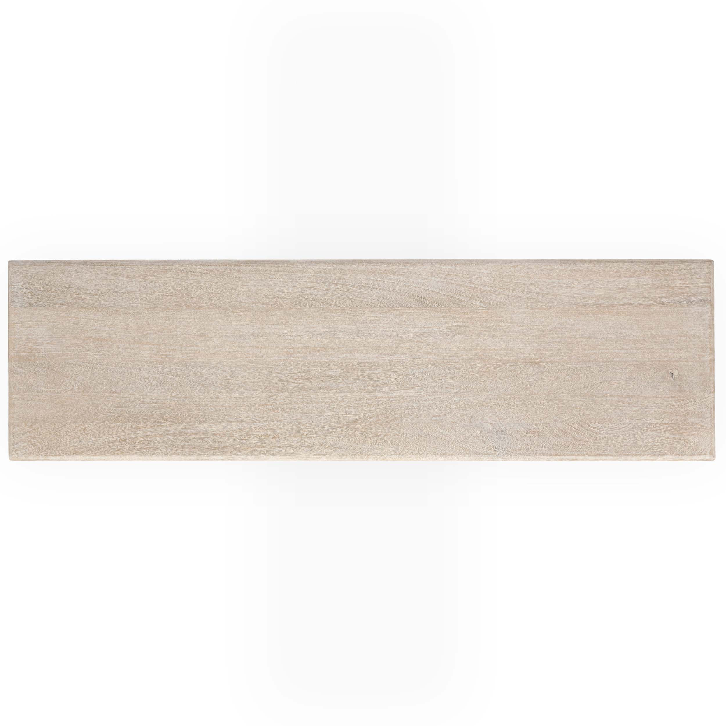 Adir Solid Wood Console Table, Cream