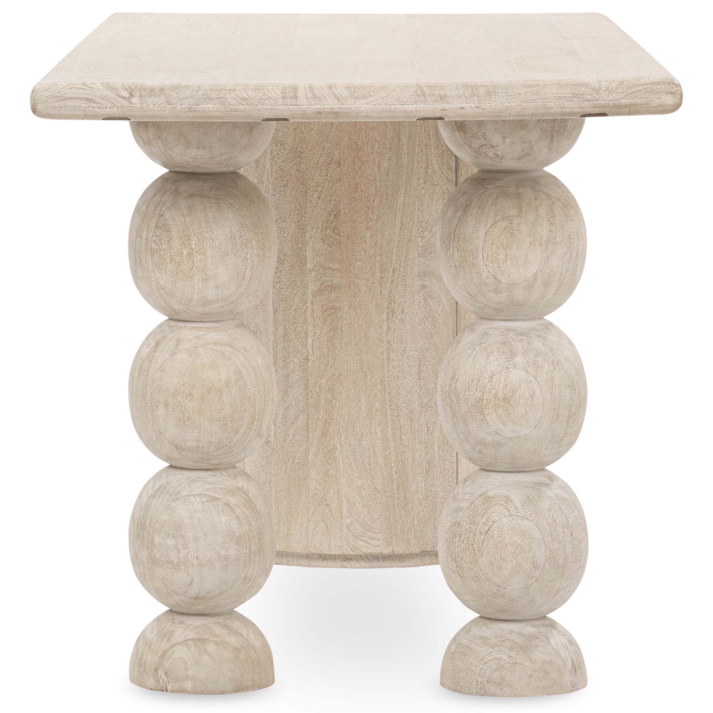 Adir Solid Wood Desk, Cream