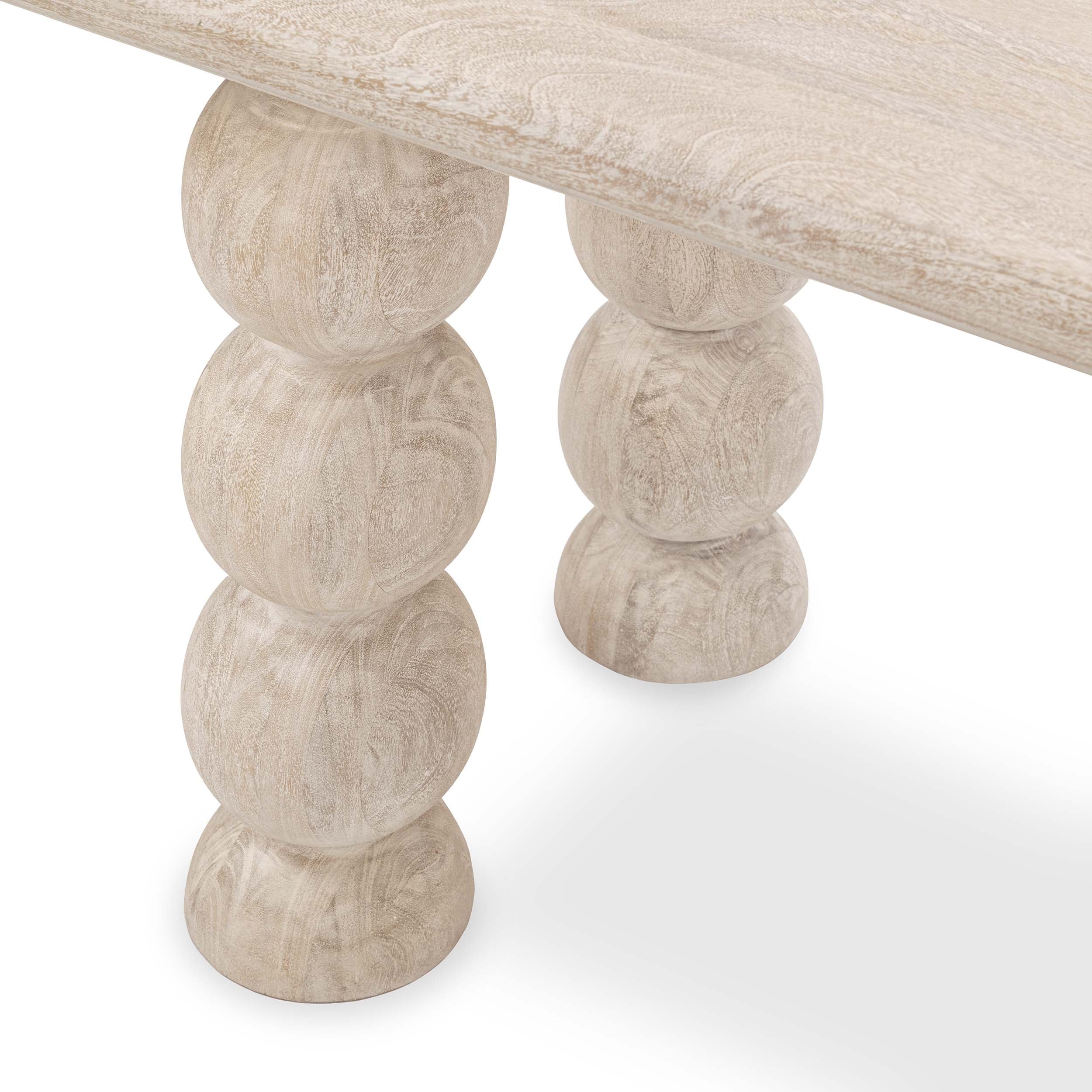 Adir Solid Wood Desk, Cream