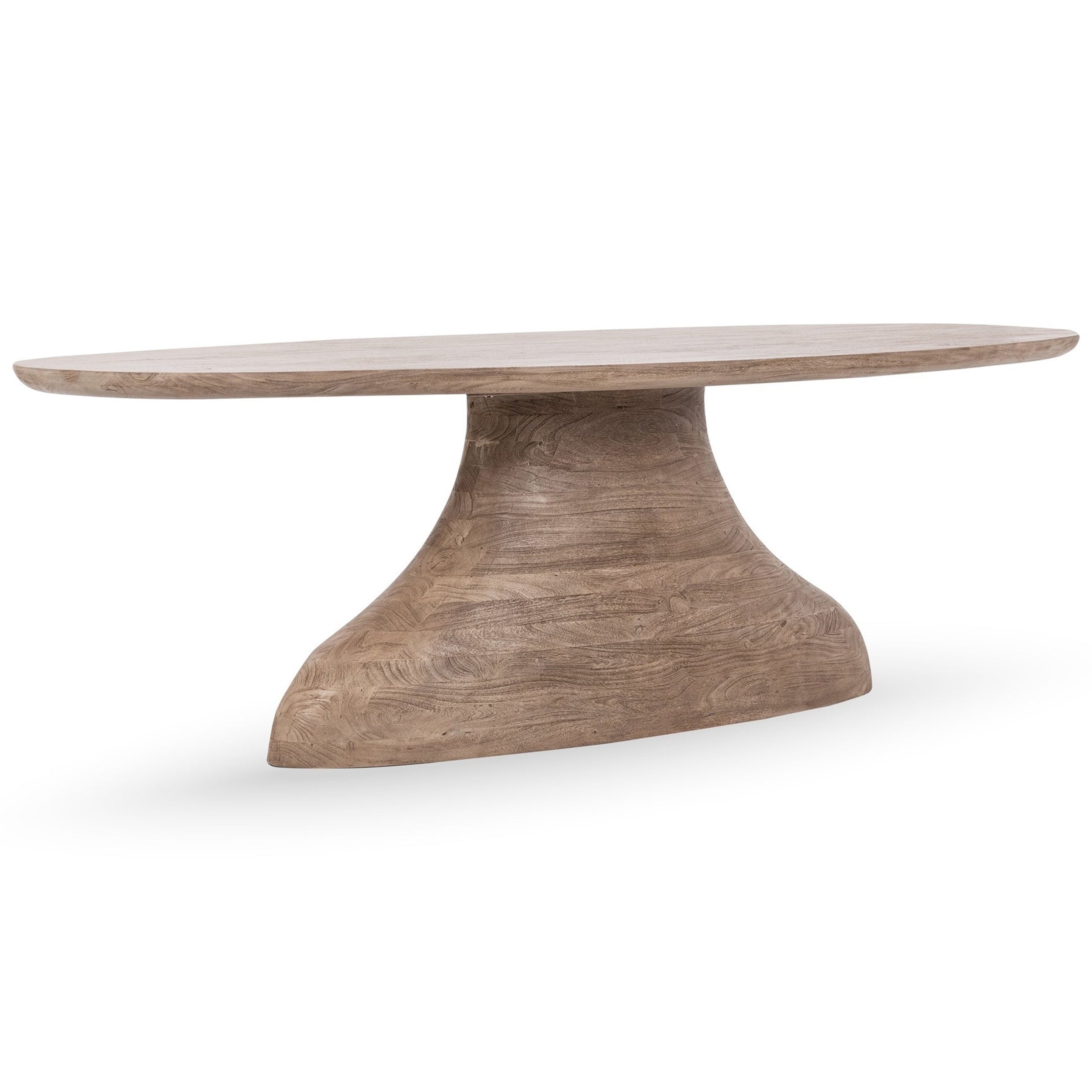 Amra Solid Wood Dining Table, Sandstone Greige