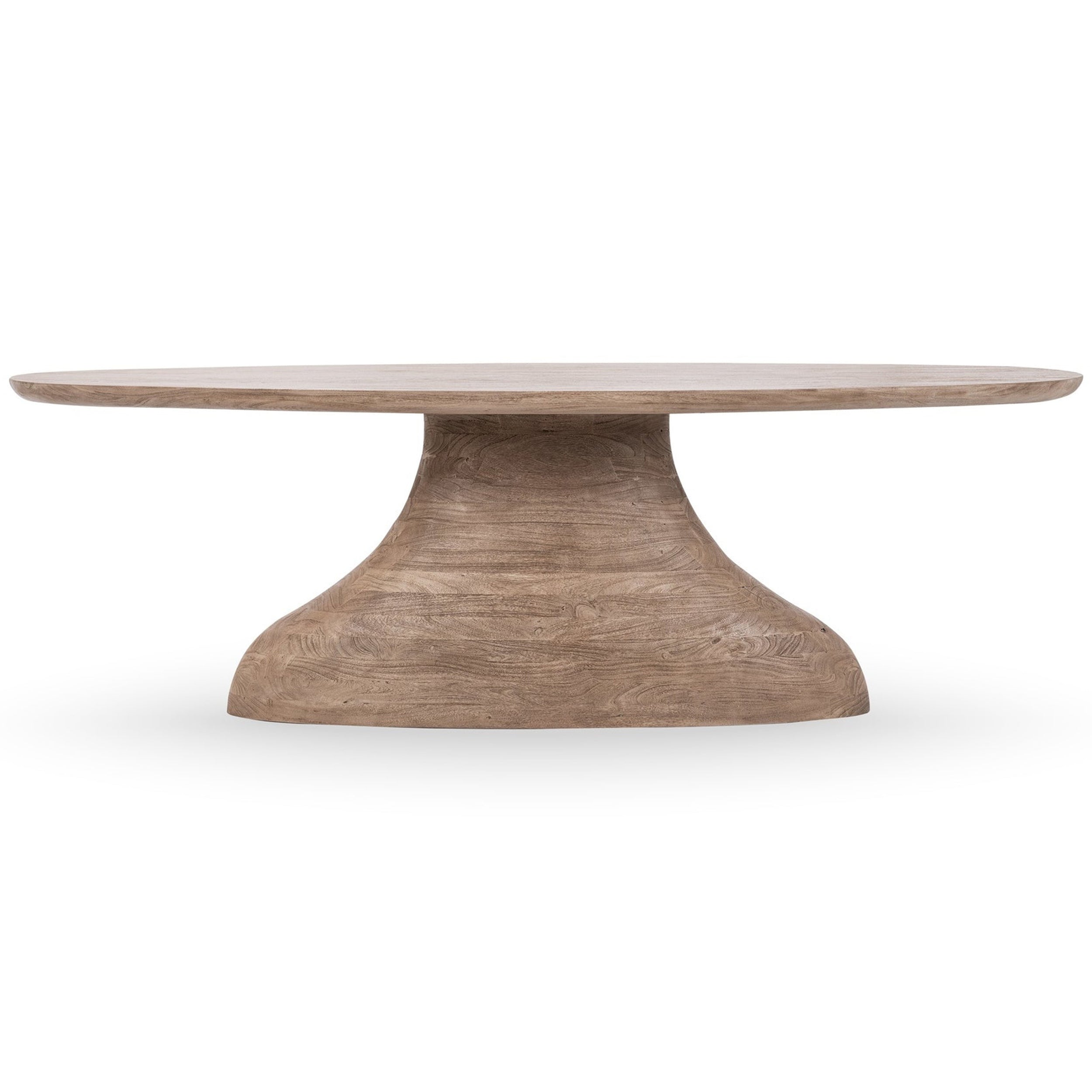 Amra Solid Wood Dining Table, Sandstone Greige