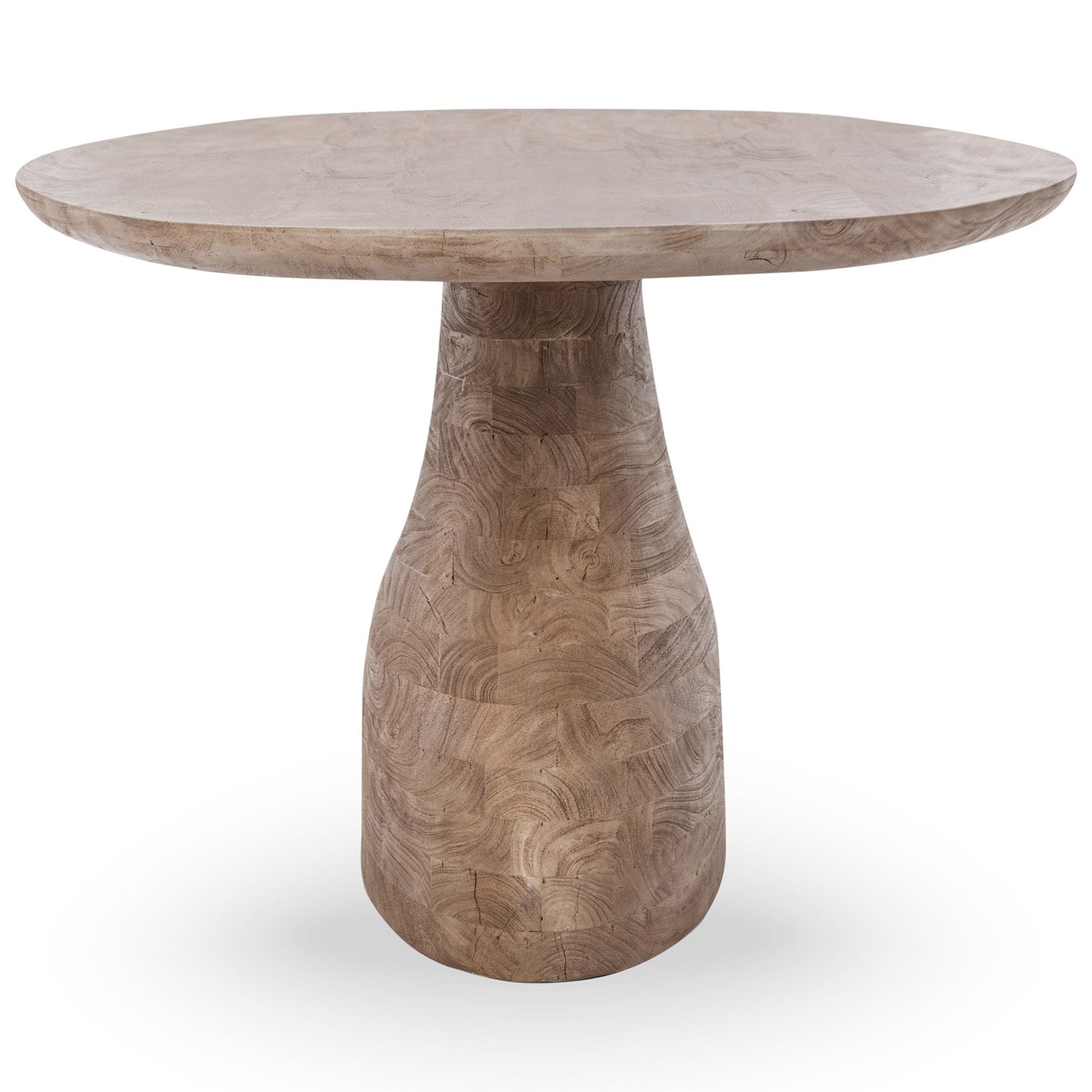 Amra Solid Wood Dining Table, Sandstone Greige
