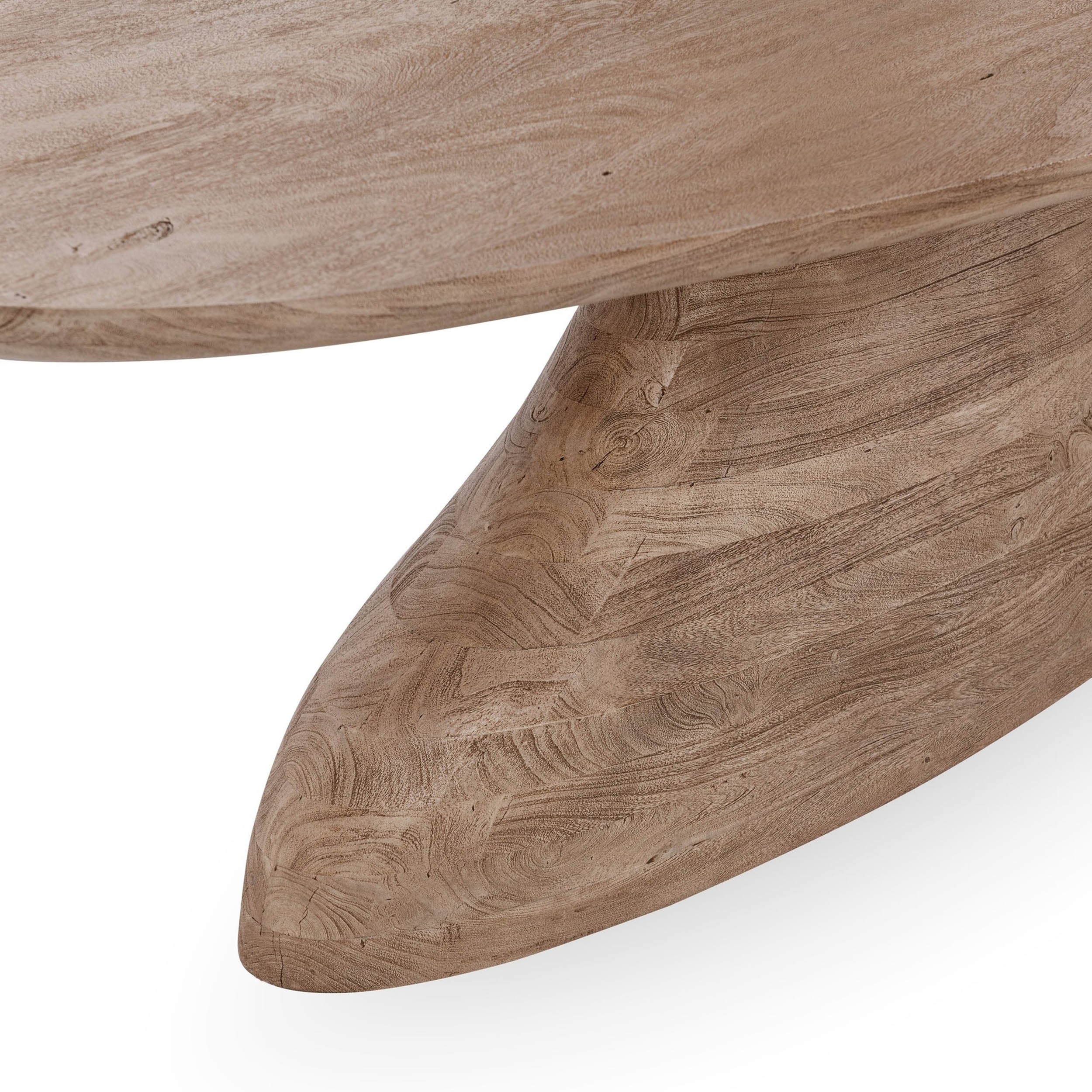 Amra Solid Wood Dining Table, Sandstone Greige