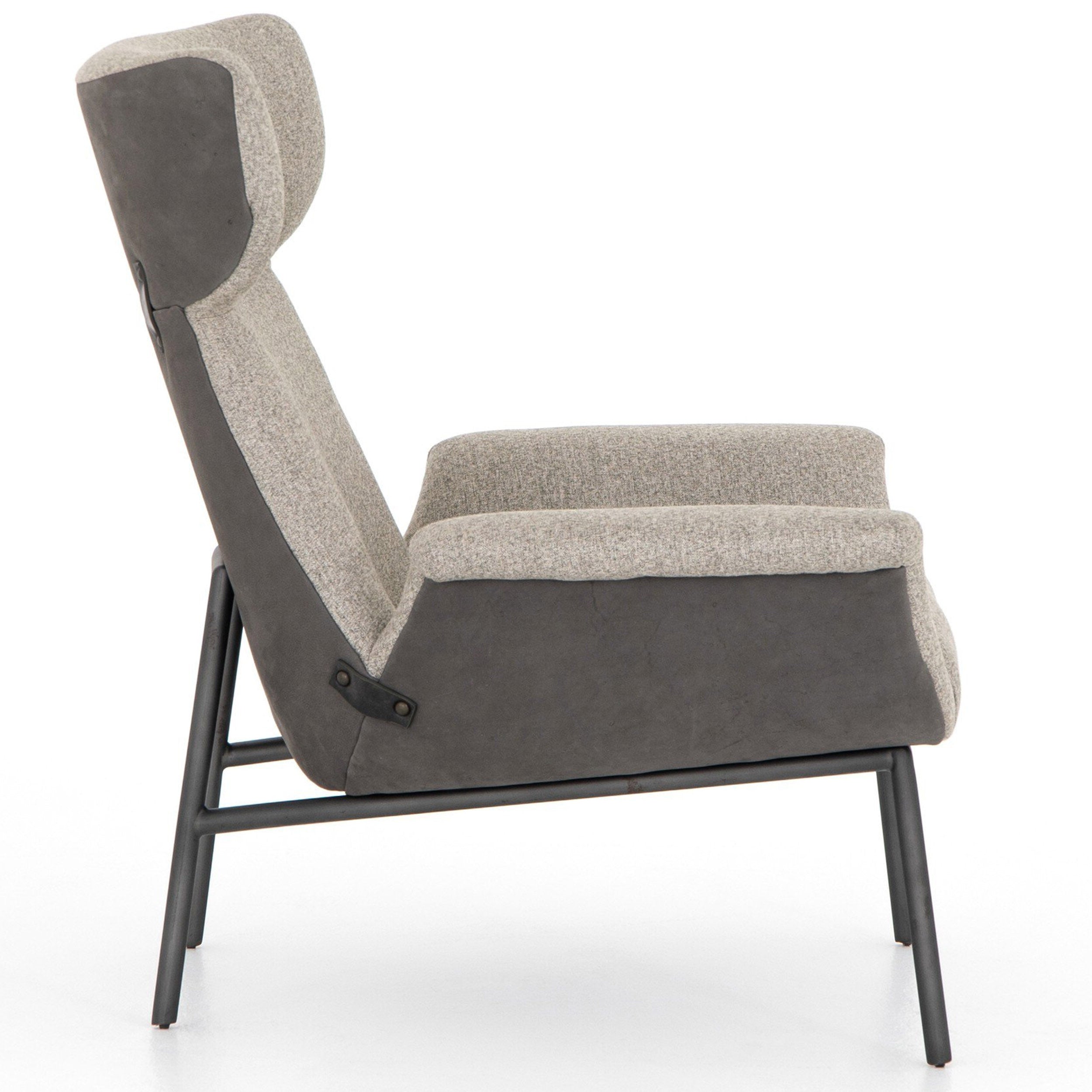 Anson Chair, Nubuck Charcoal