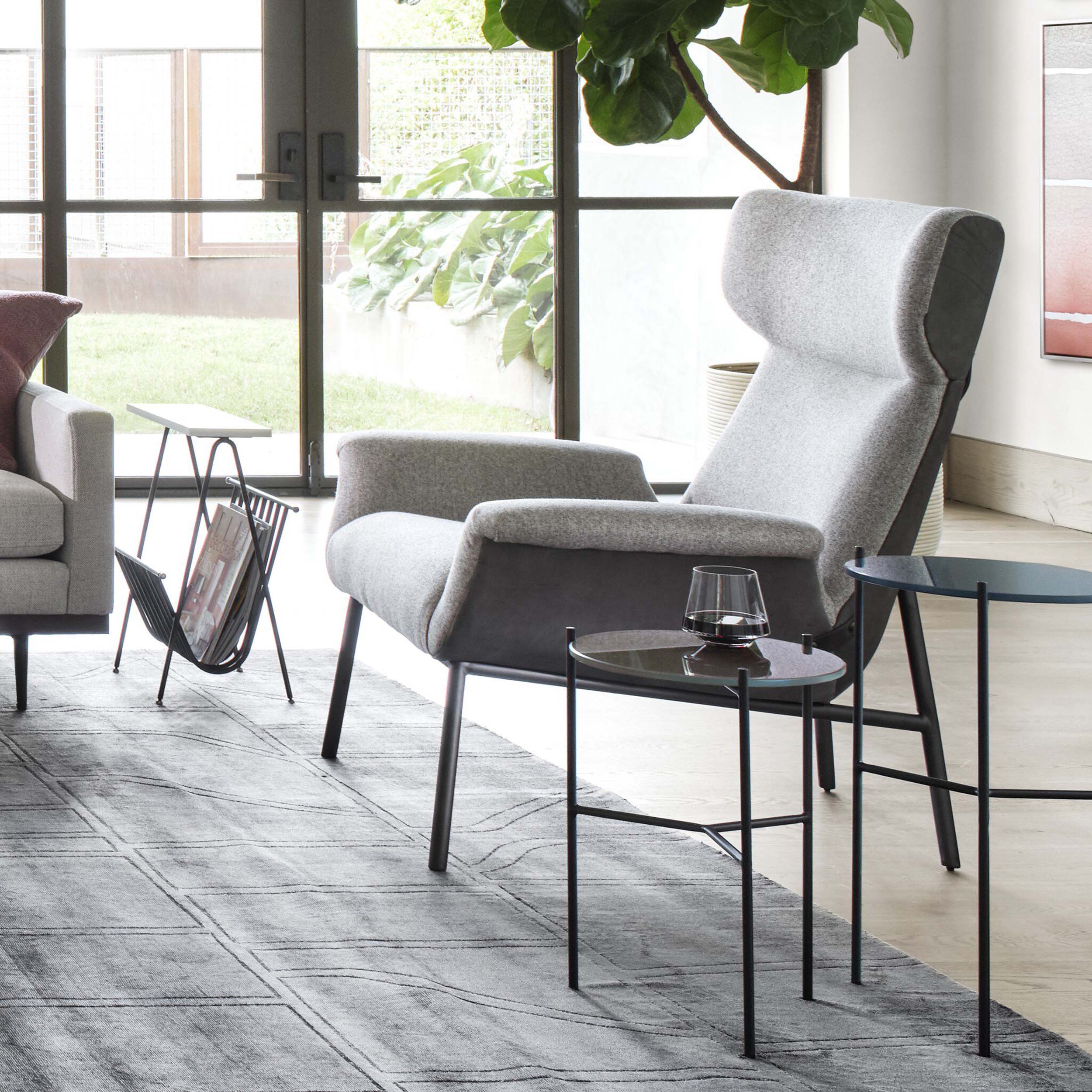 Anson Chair, Nubuck Charcoal