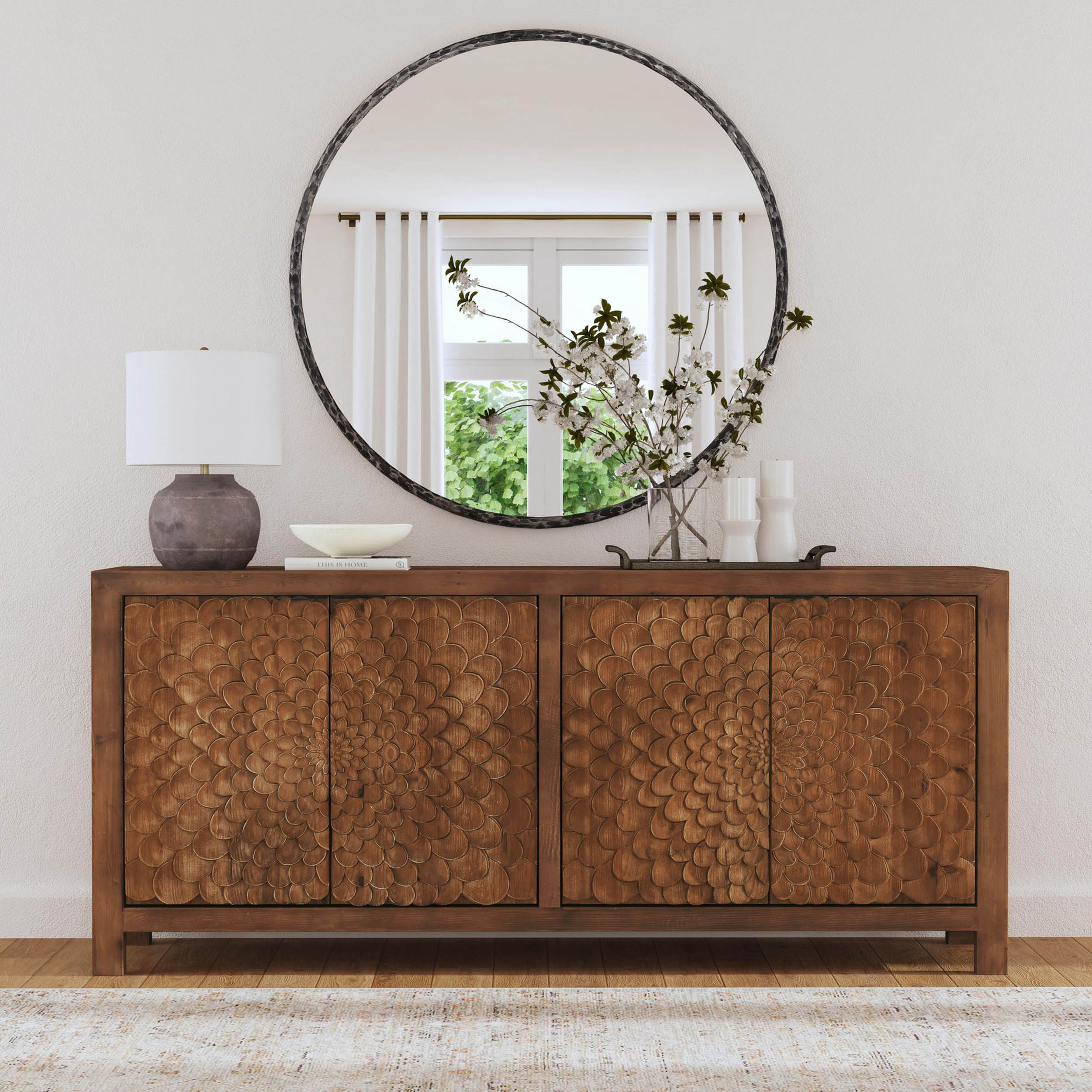Astrid 4 Dr Buffet, Brown