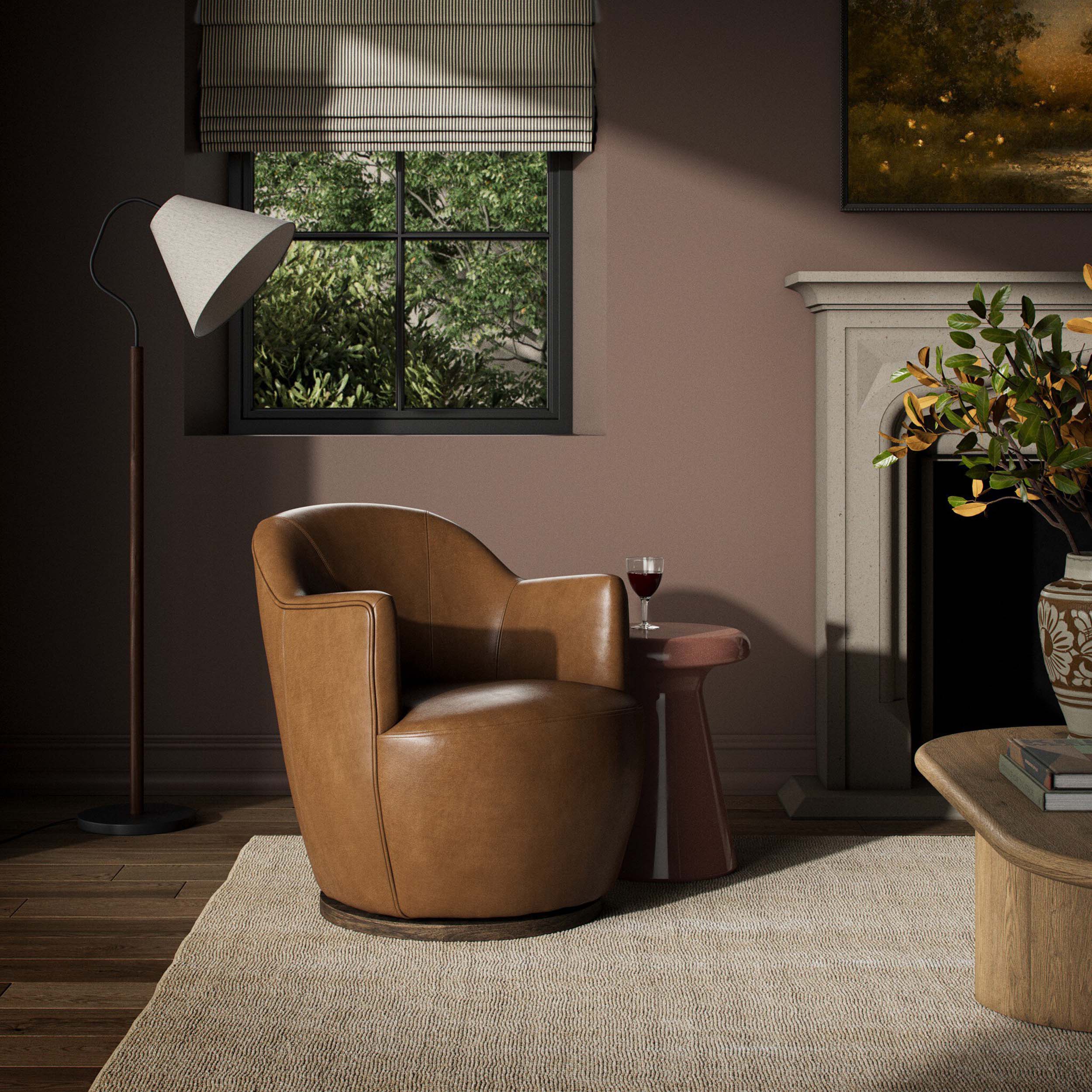 Aurora Swivel Chair, Sonoma Butterscotch