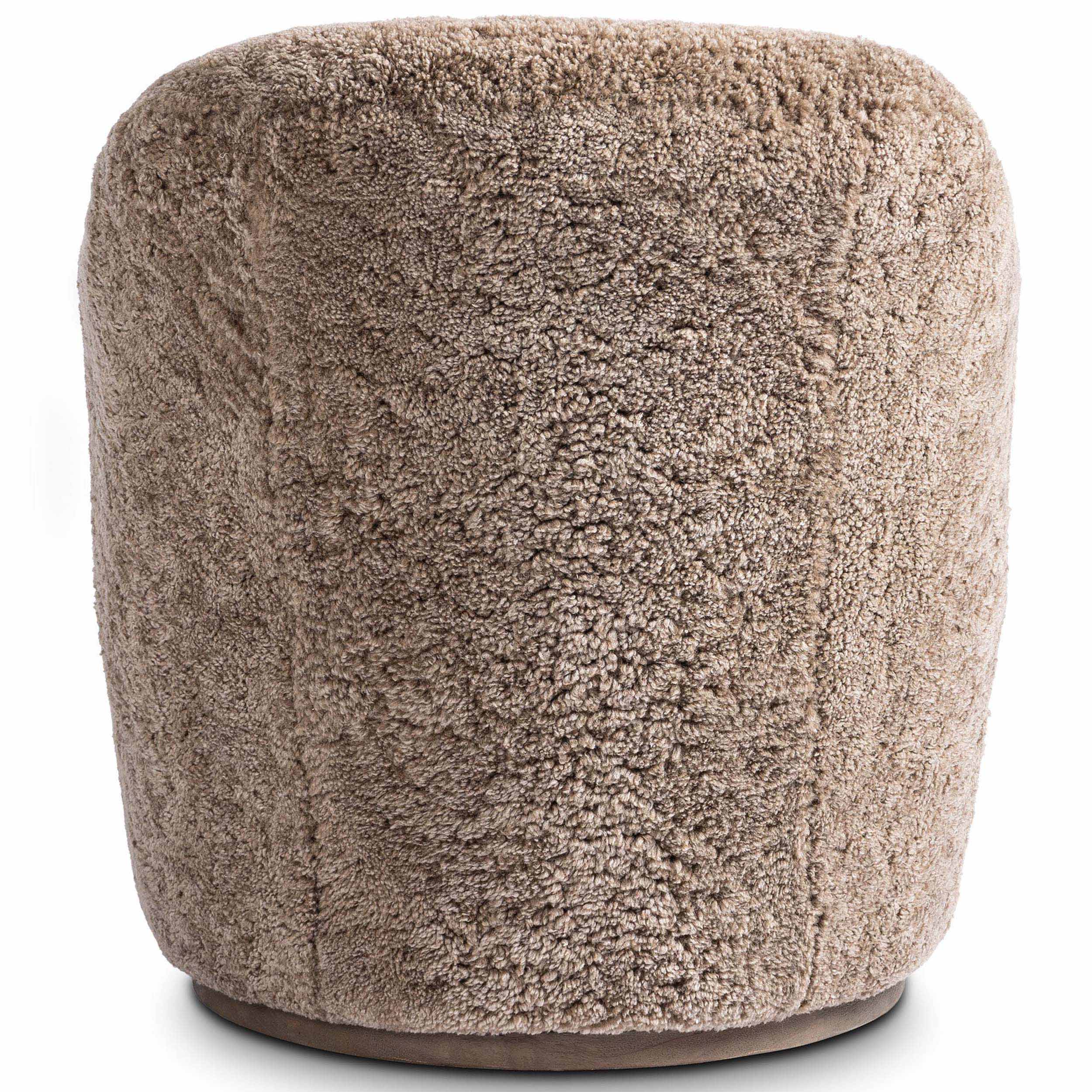 Aurora Swivel Chair, Taupe