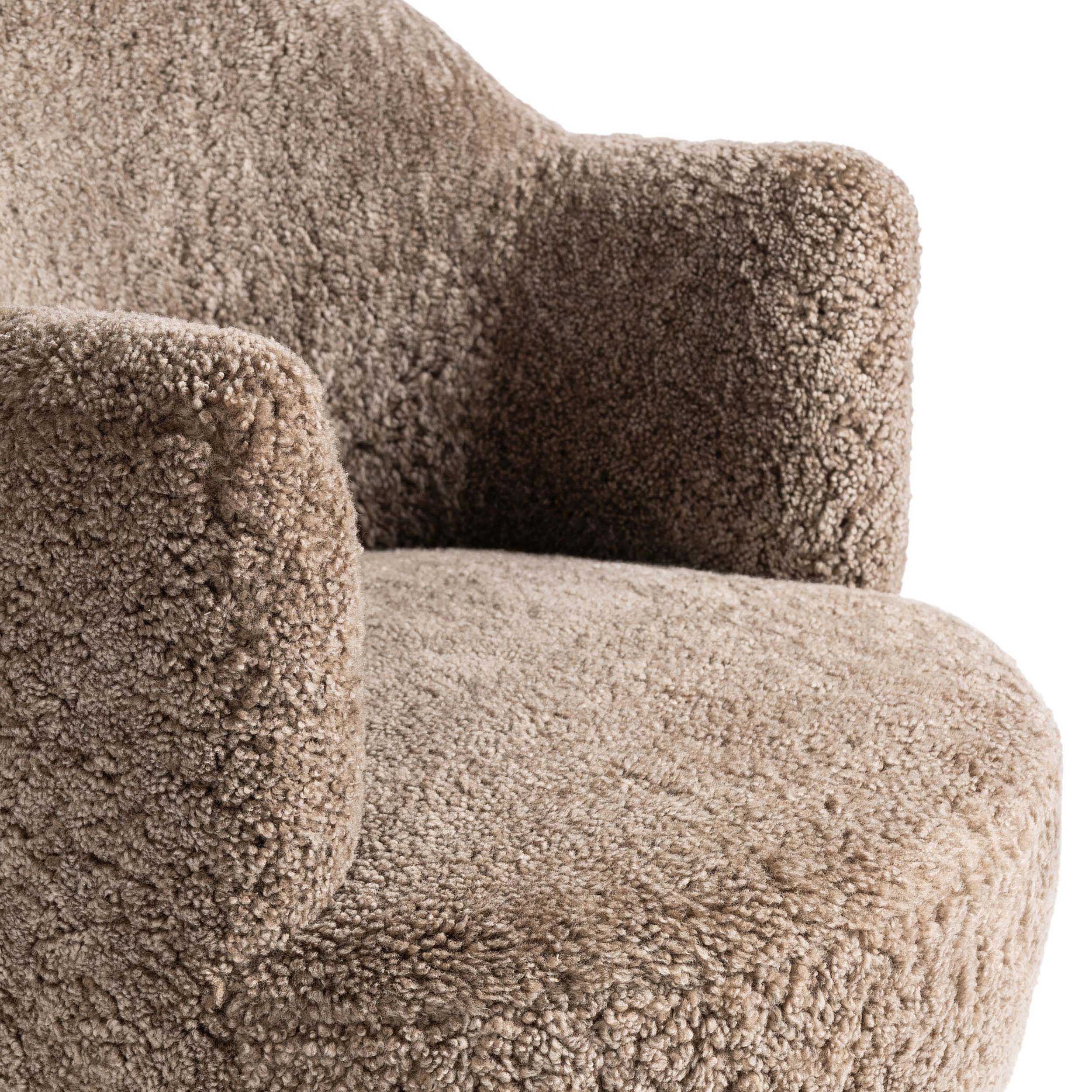 Aurora Swivel Chair, Taupe