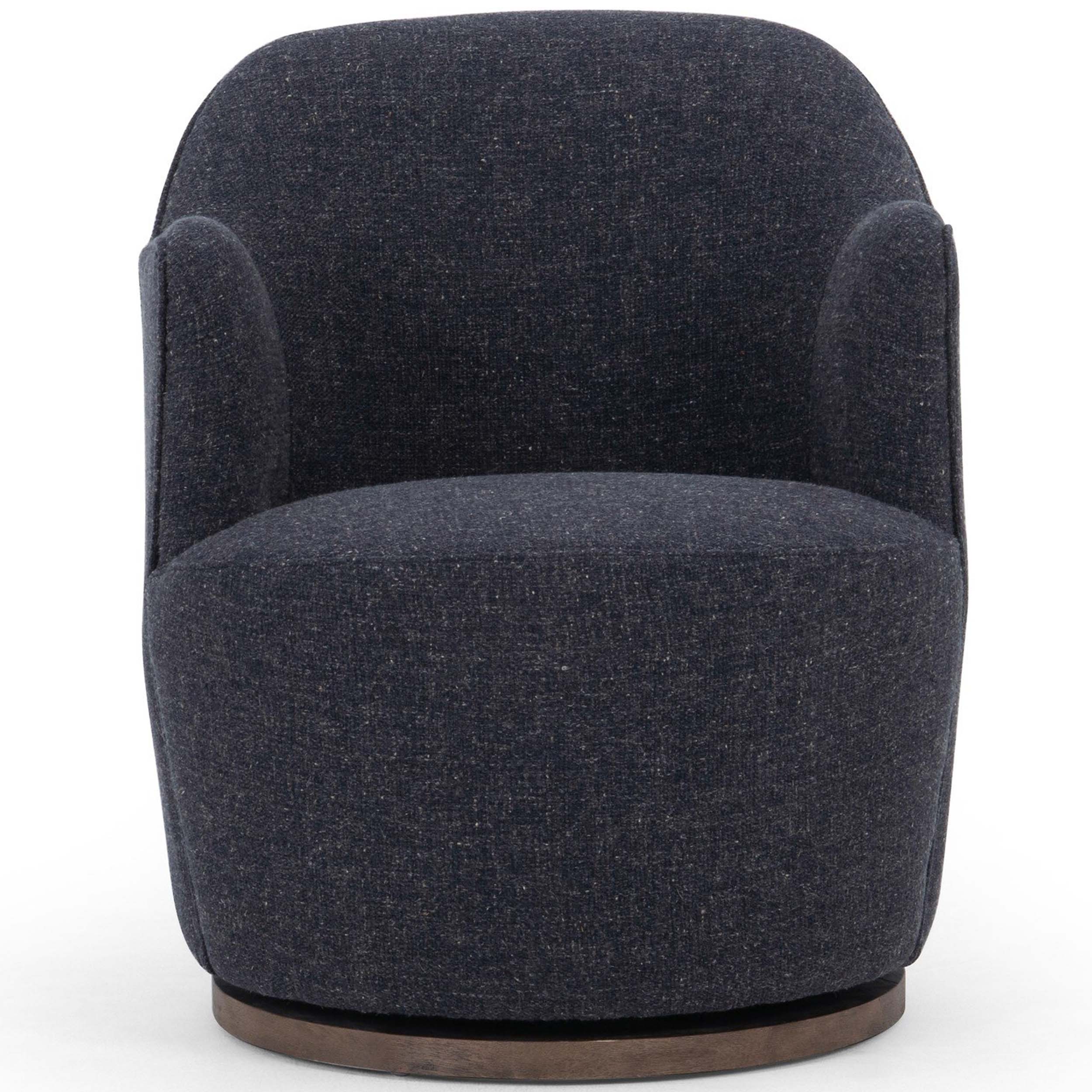 Aurora Swivel Chair, Thames Slate