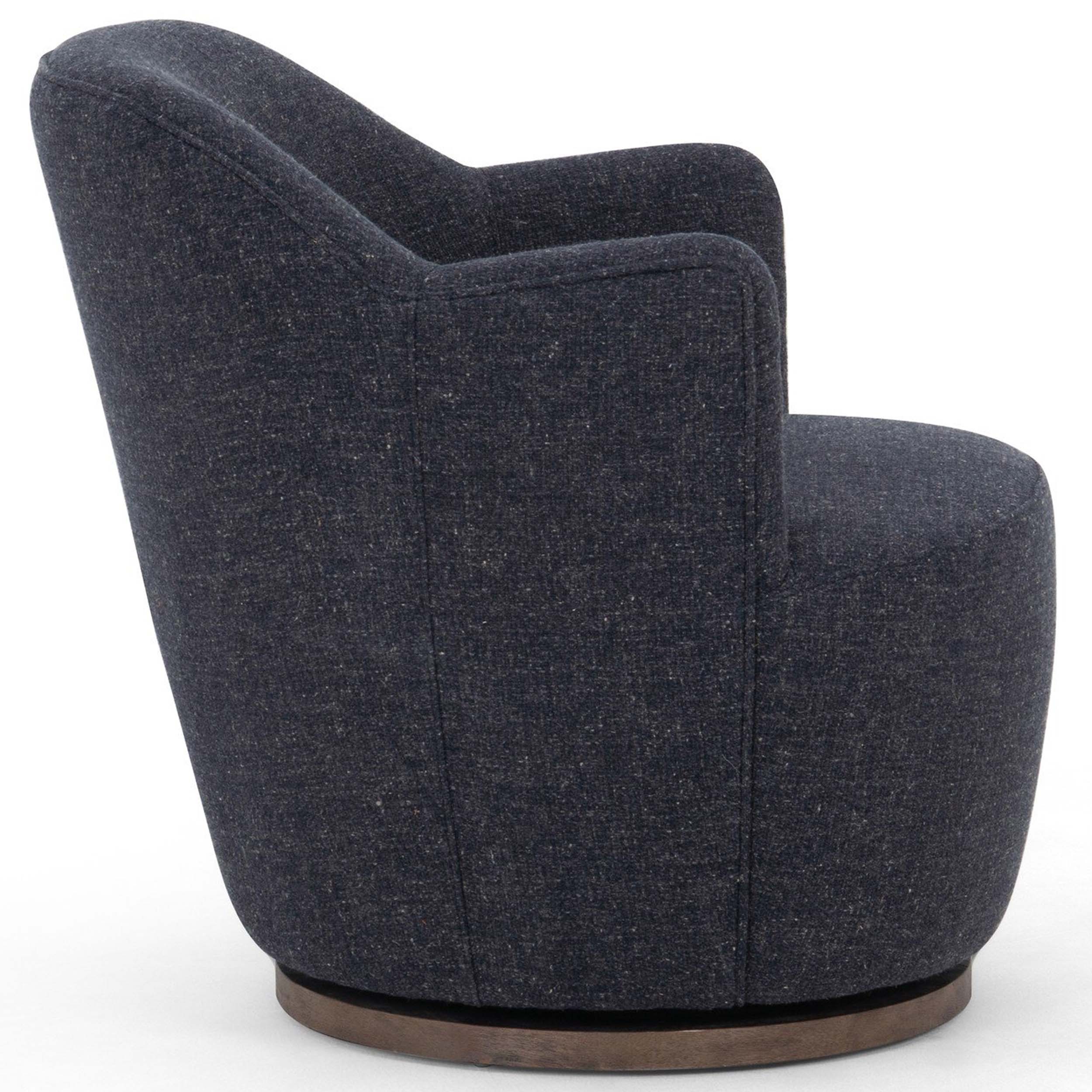Aurora Swivel Chair, Thames Slate