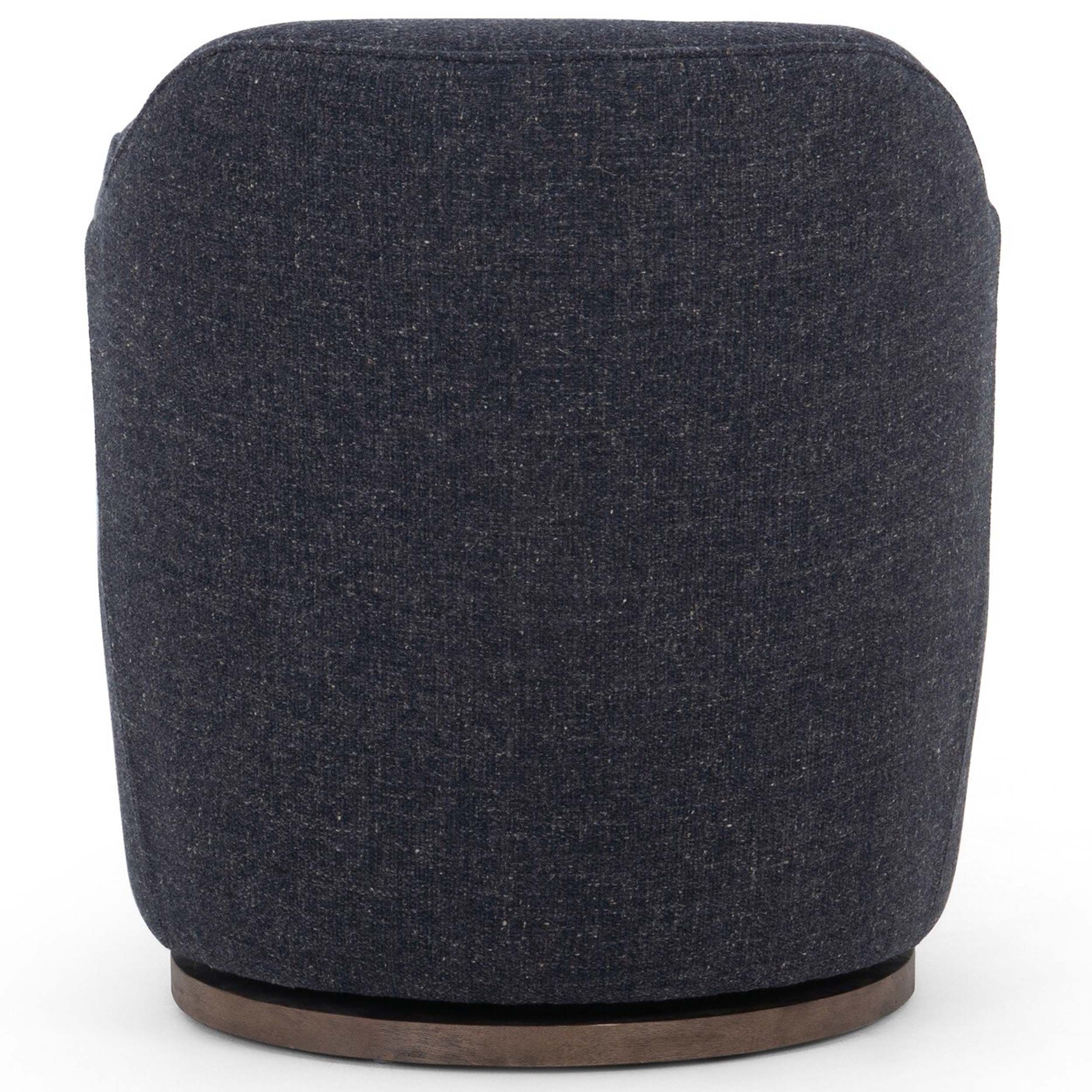 Aurora Swivel Chair, Thames Slate