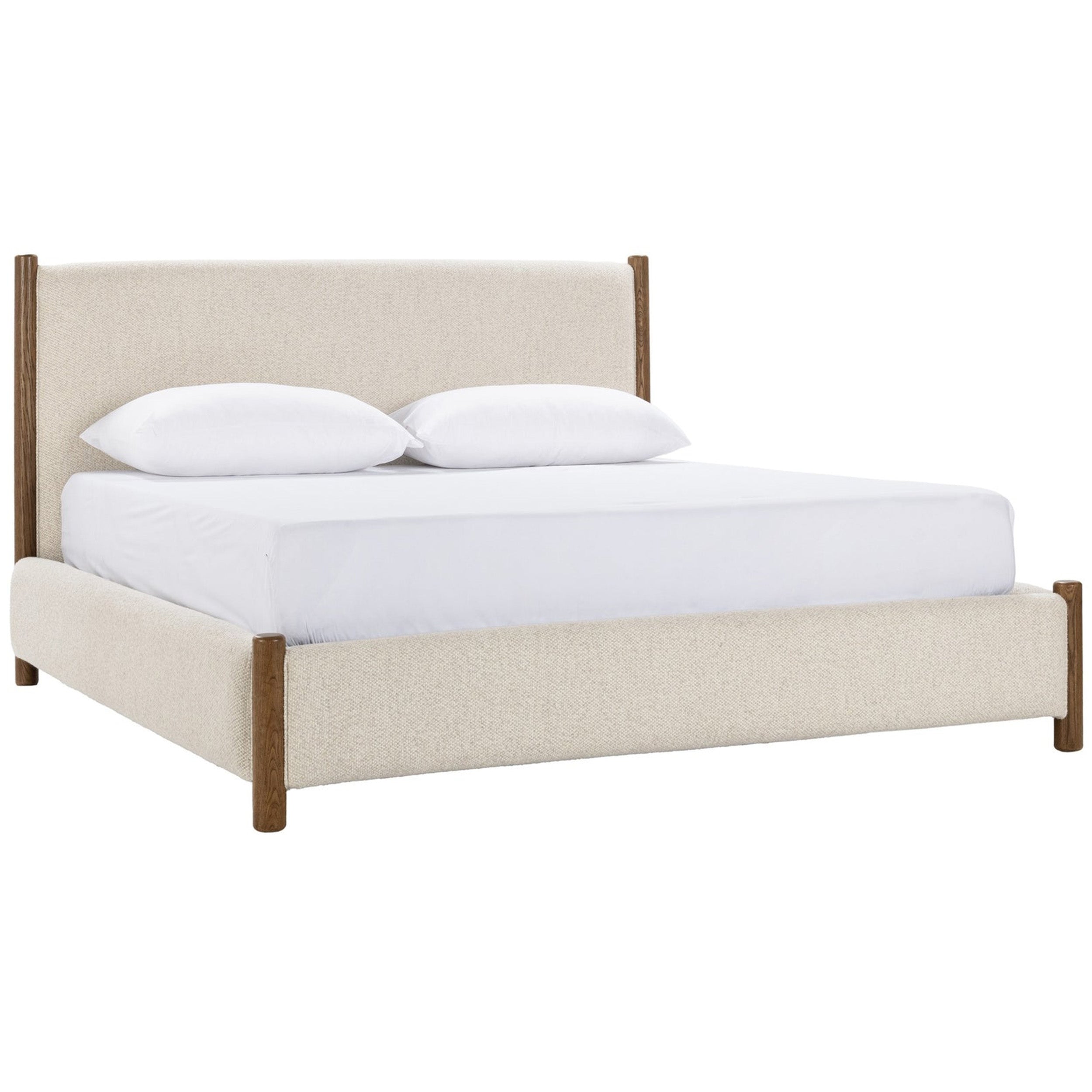 Bennington Upholstered Bed, Dusty Beige