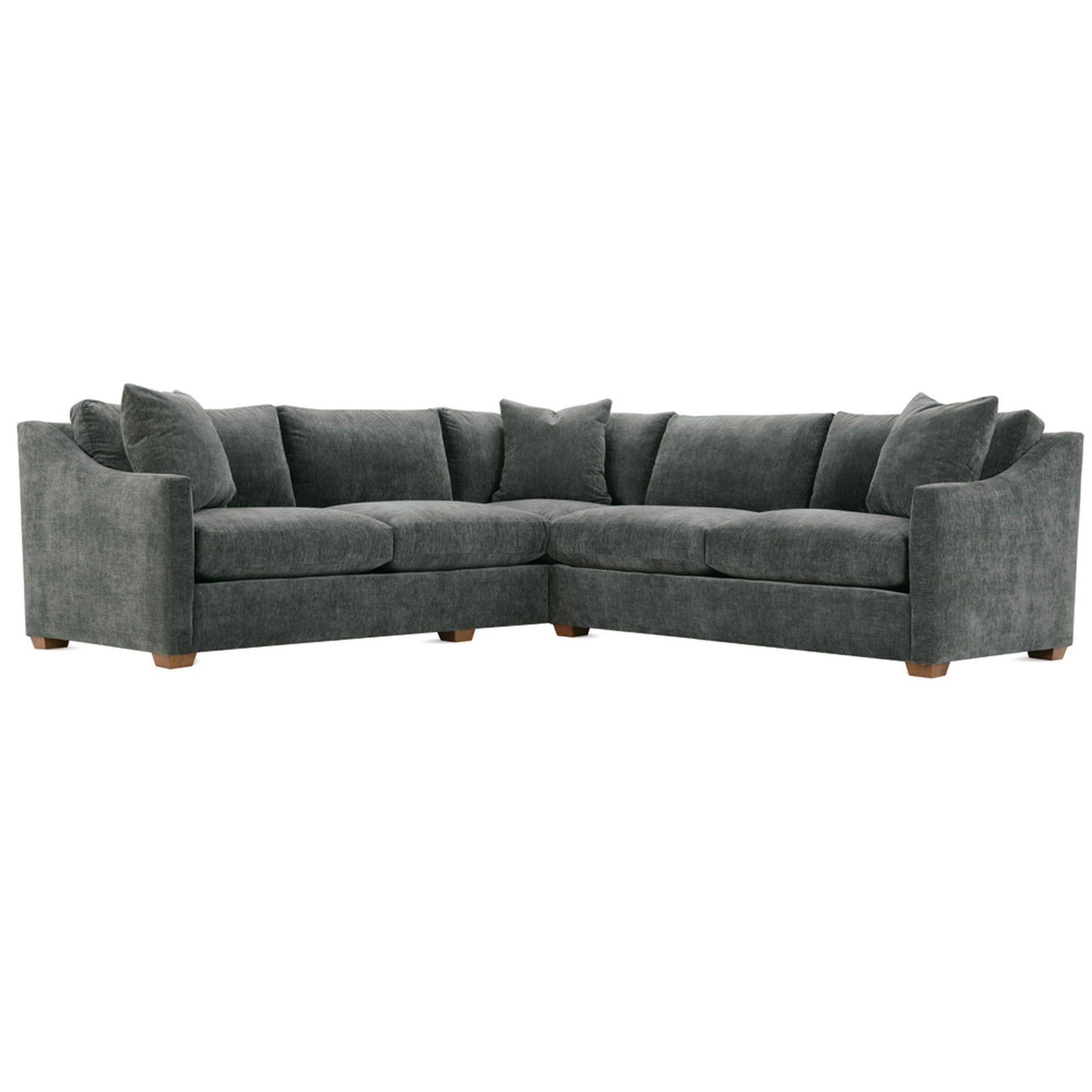 Bradford Quick Ship 2-Piece Sectional, Grey