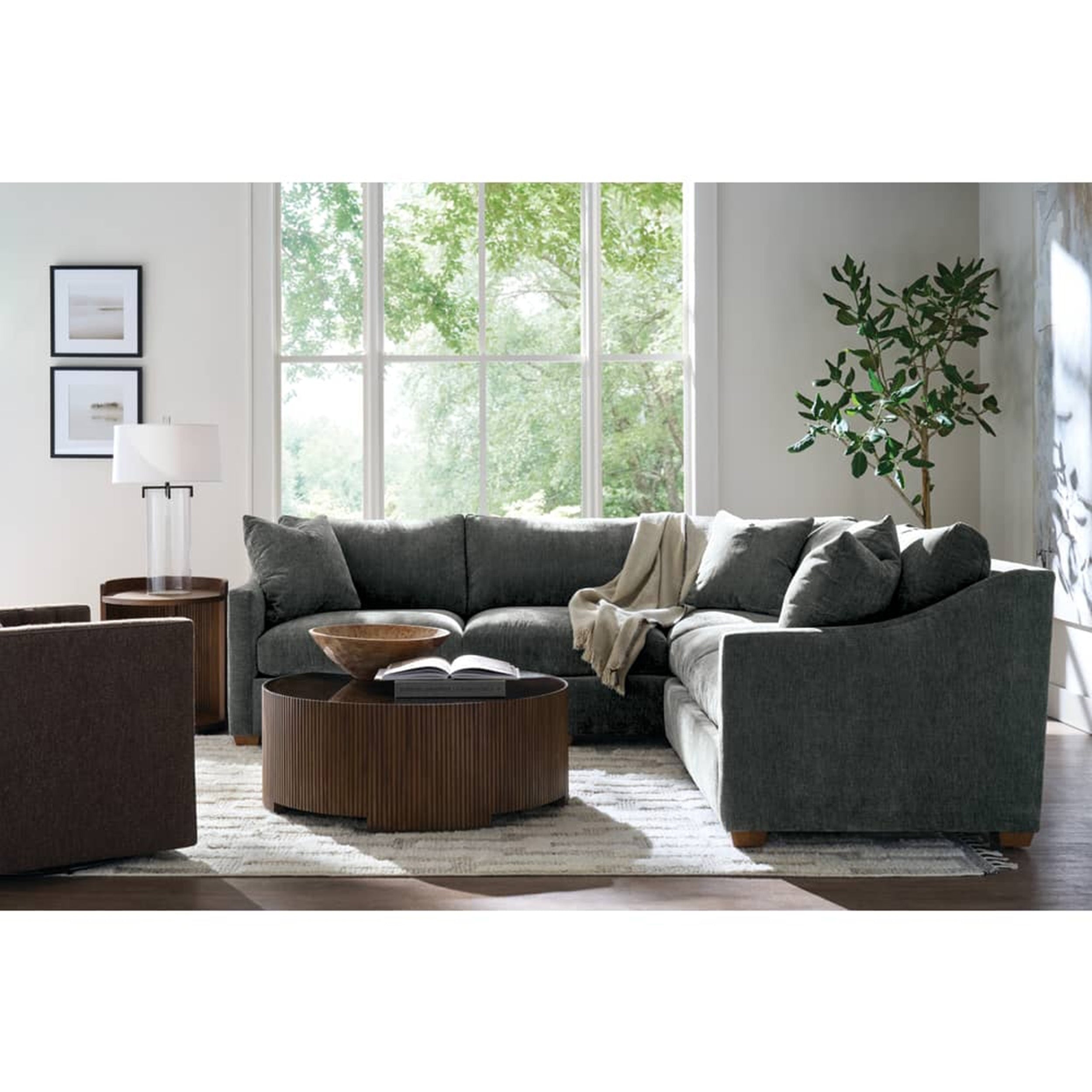 Bradford Quick Ship 2-Piece Sectional, Grey