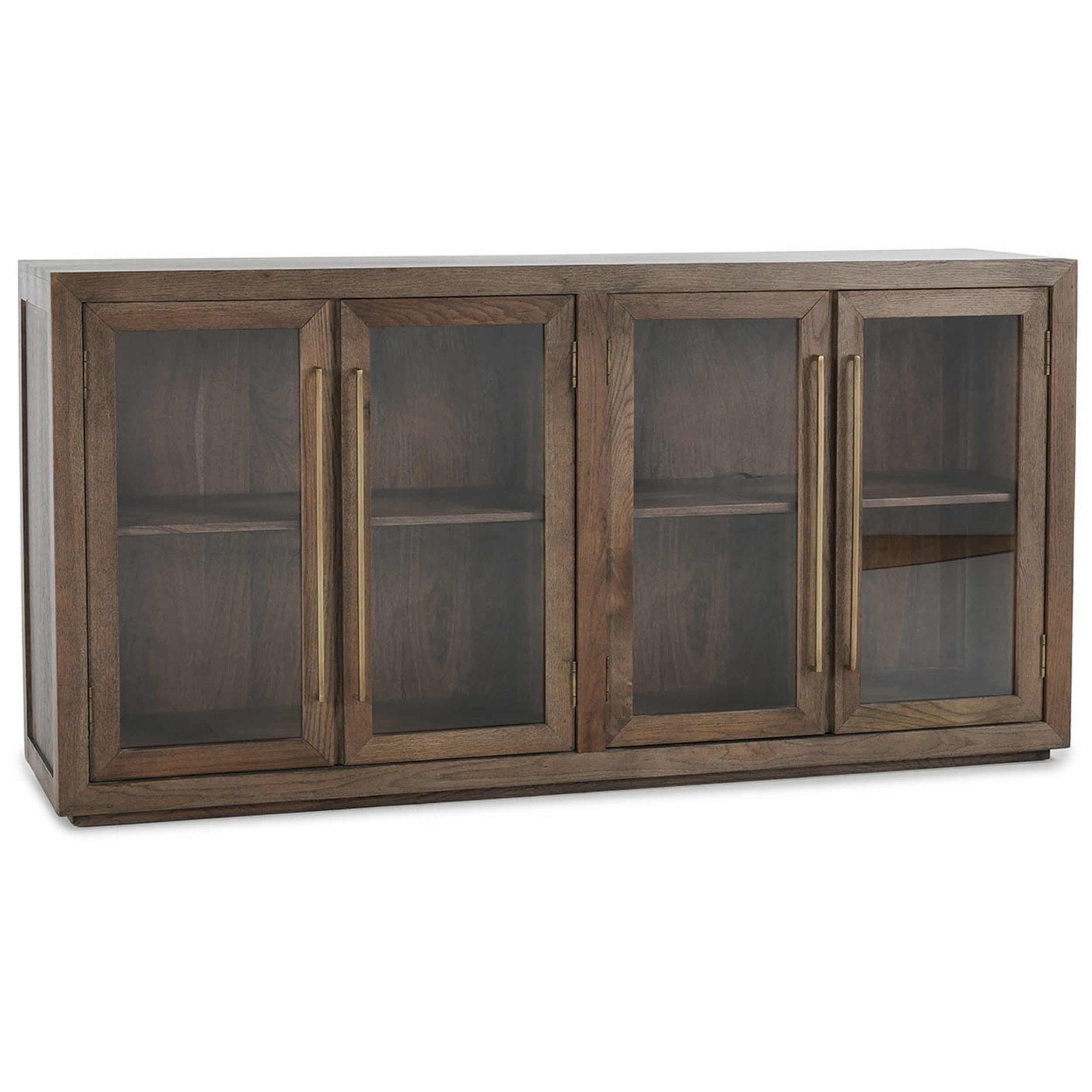 Bradley Solid Wood 4Dr Cabinet, Landmark Brown