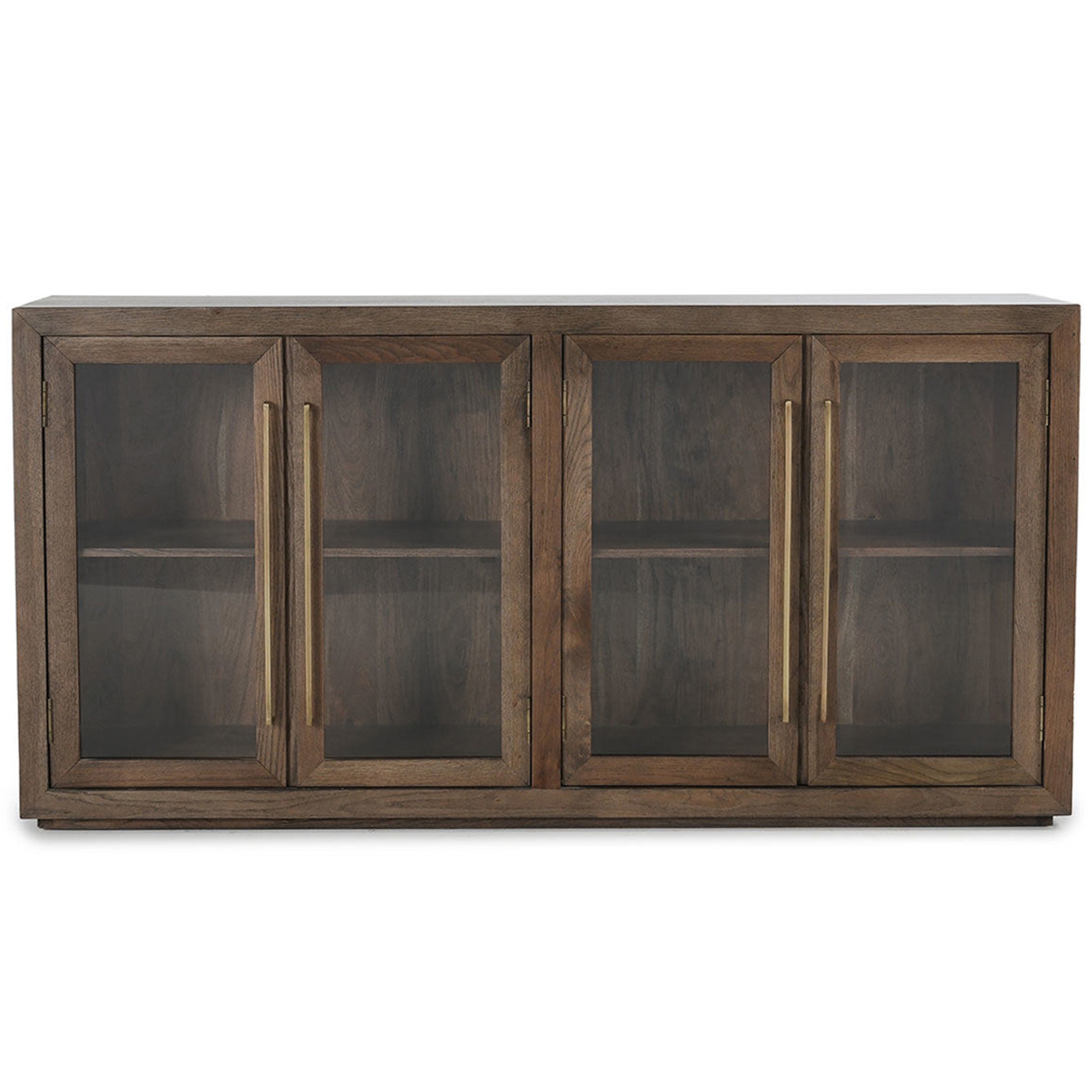 Bradley Solid Wood 4Dr Cabinet, Landmark Brown