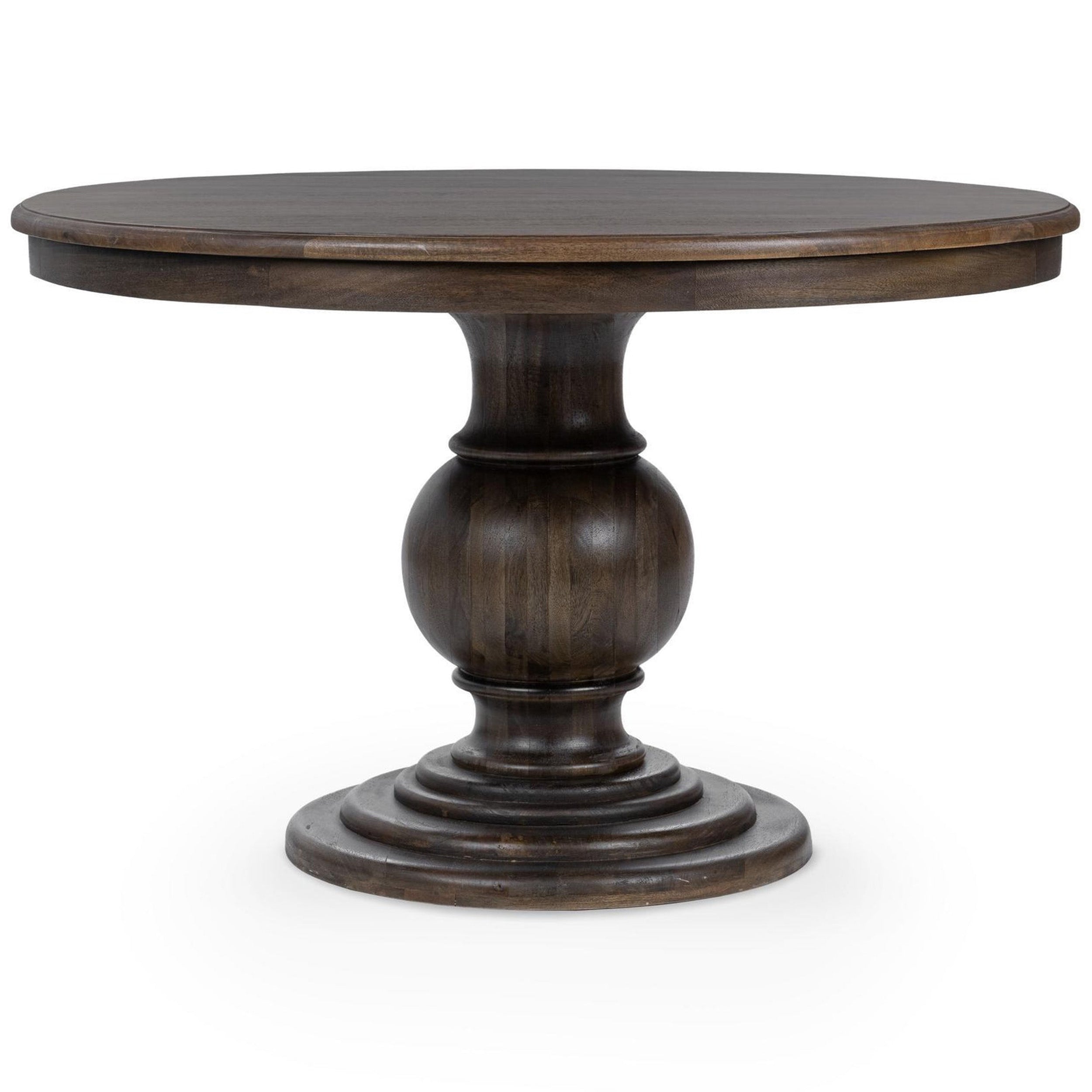 Brookside Solid Wood Dining Table, Cocoa Brown