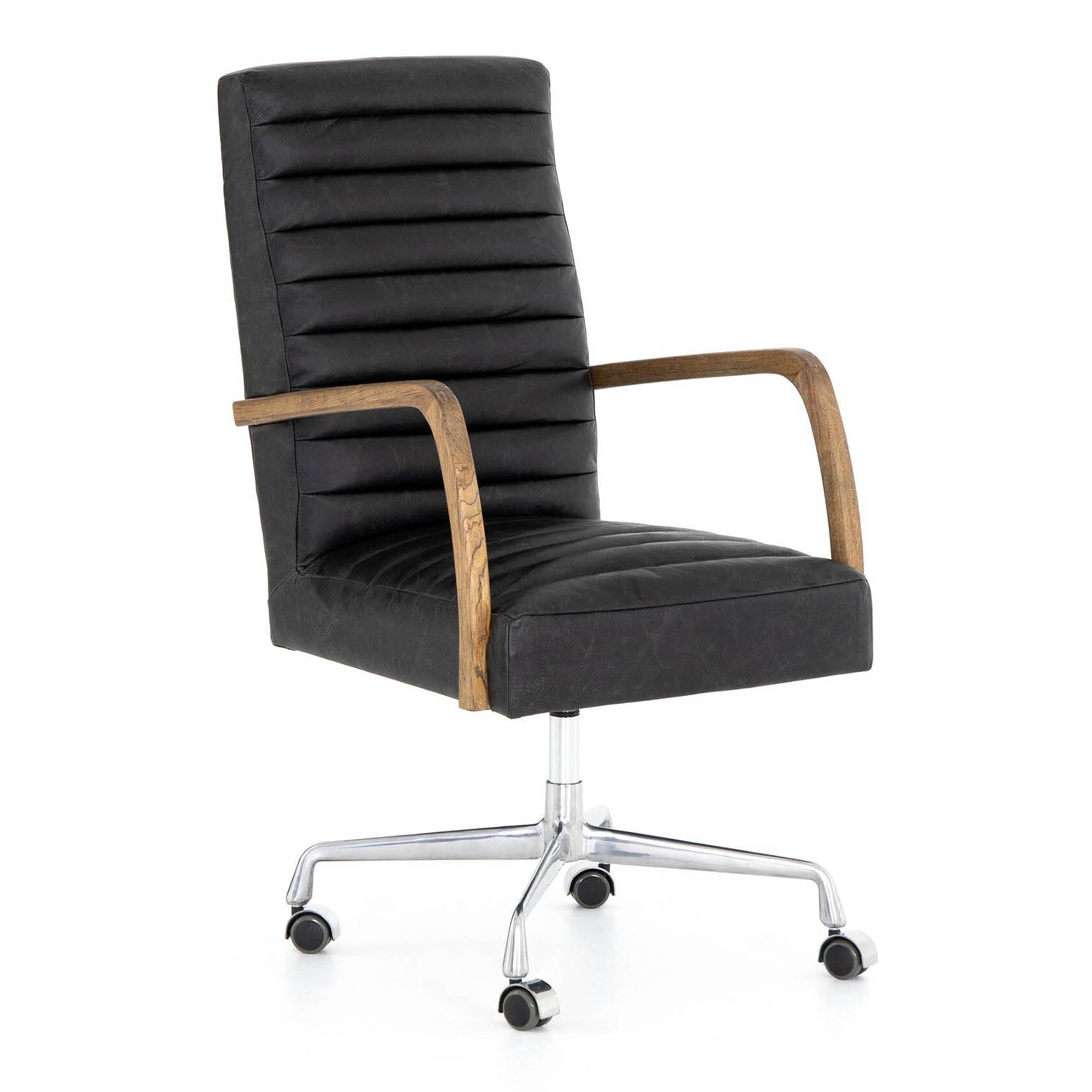 Bryson Channeled Desk Chair, Durango Smoke