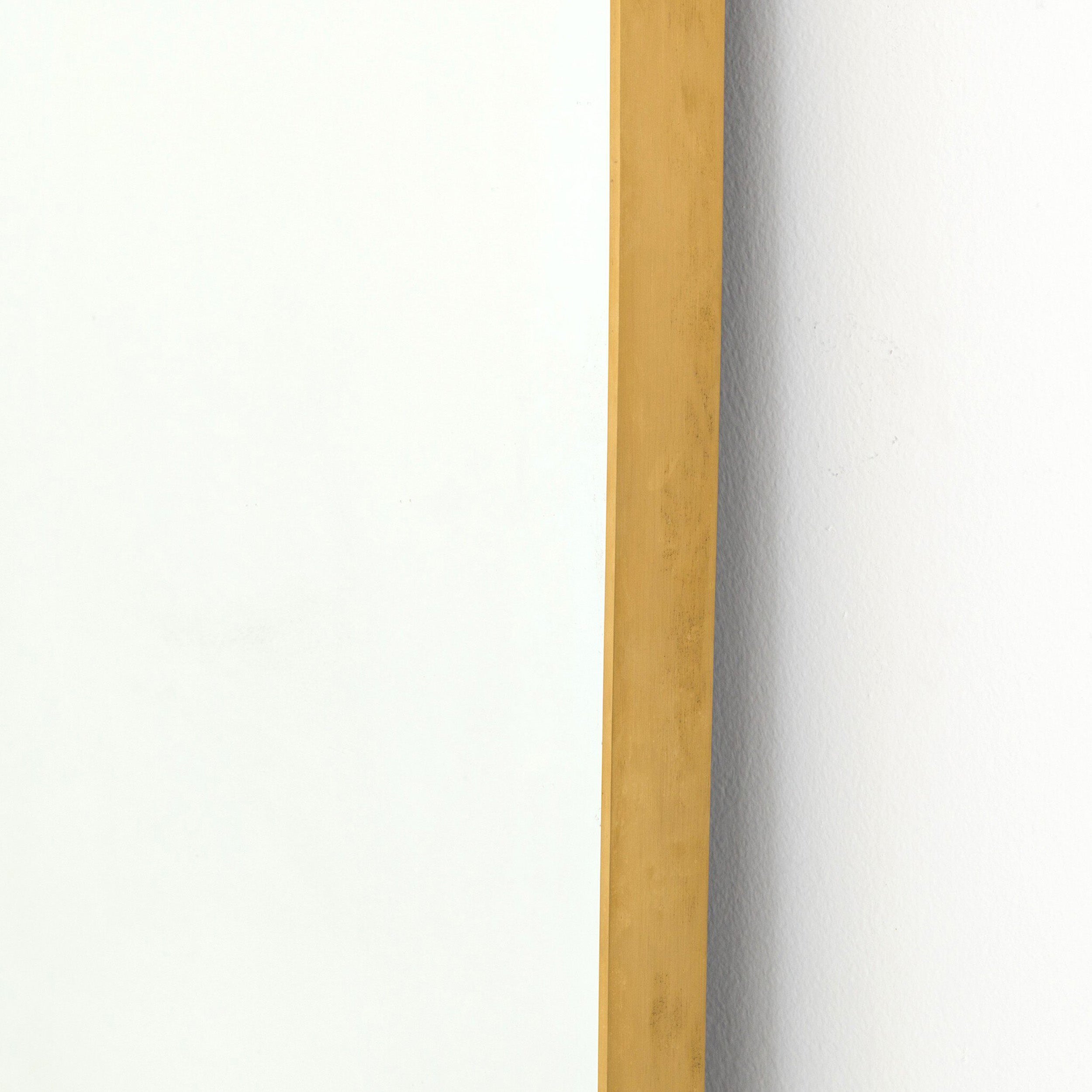 Bellvue Floor Mirror, Polished Brass