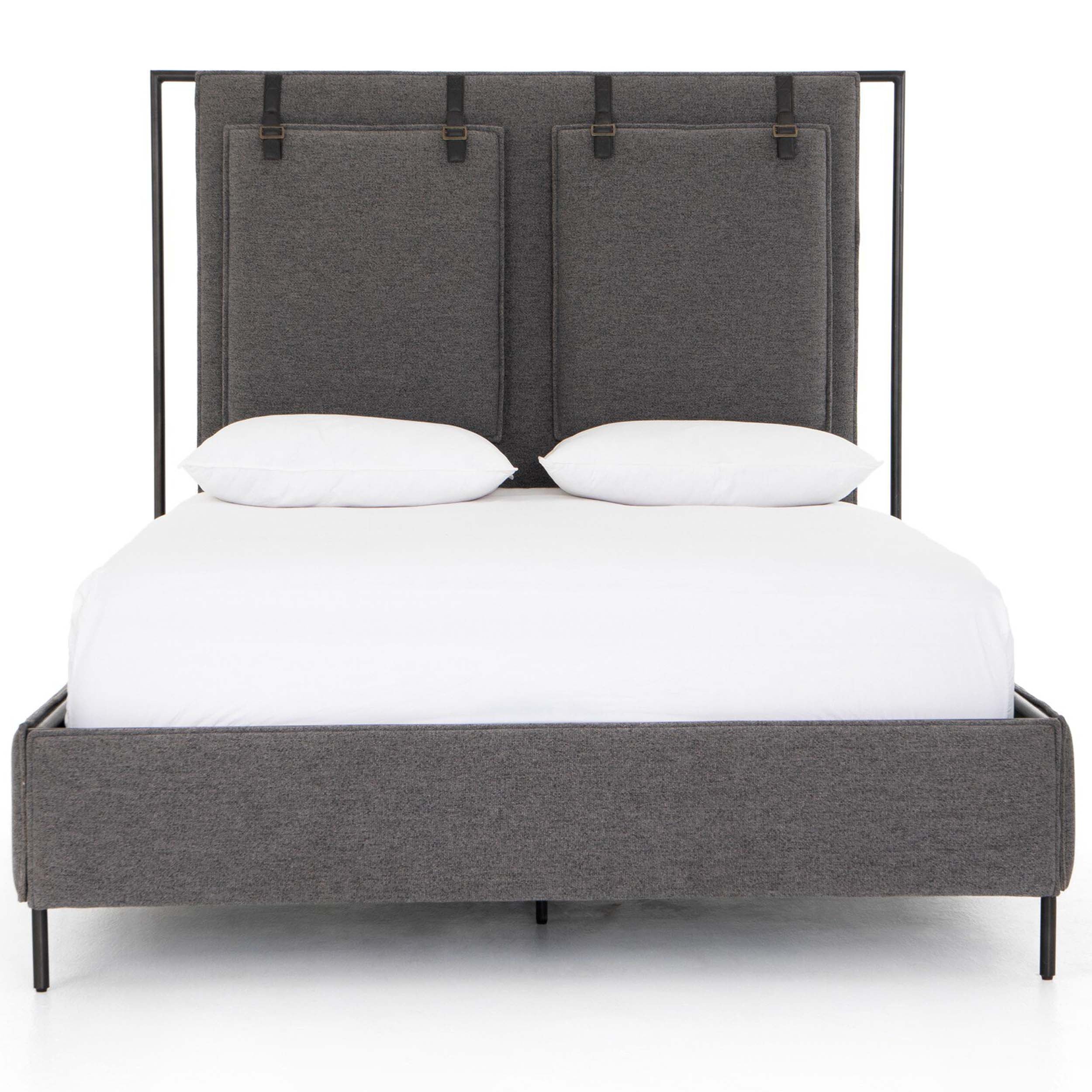Leigh Upholstered Bed, San Remo Ash