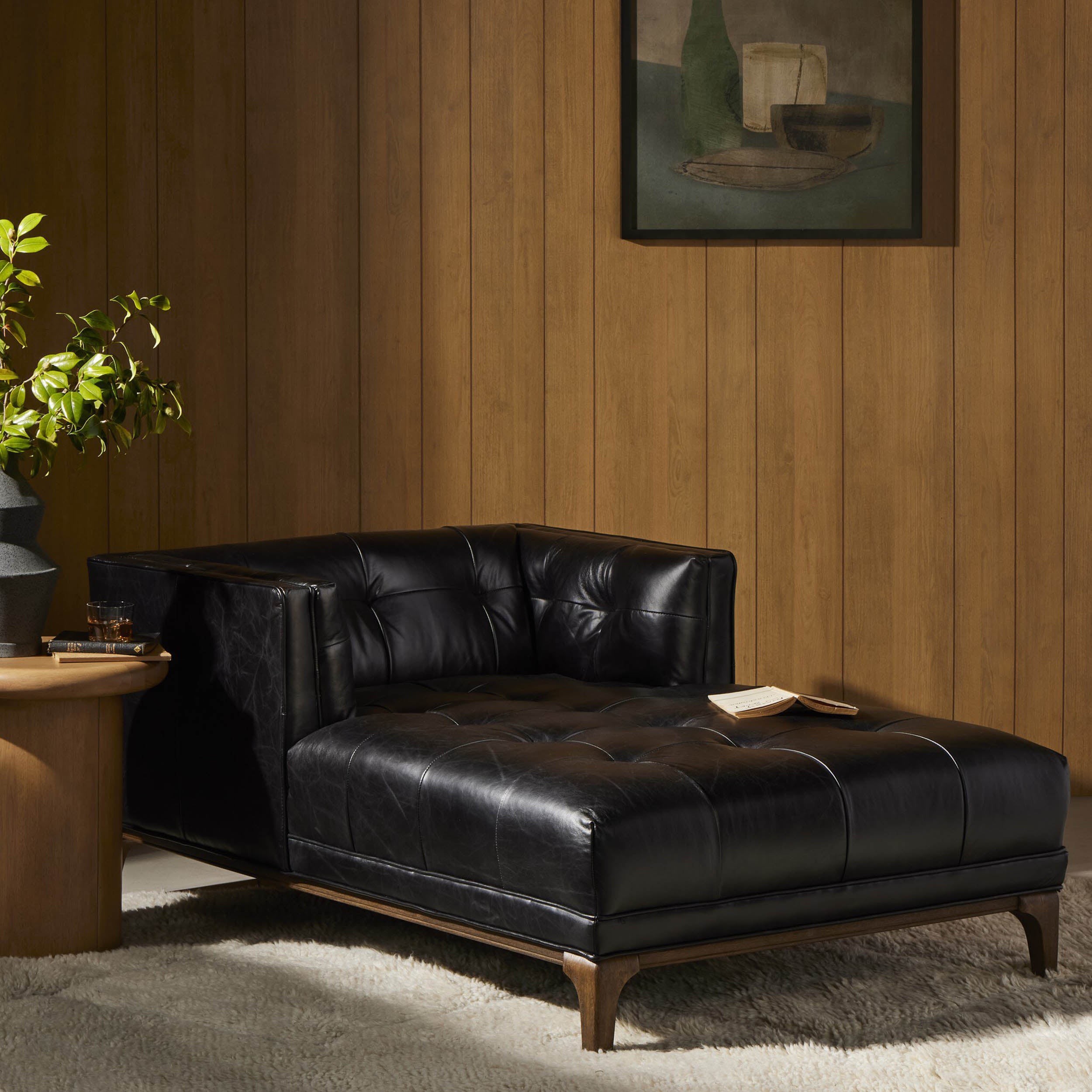 Dylan Chaise Lounge, Rider Black