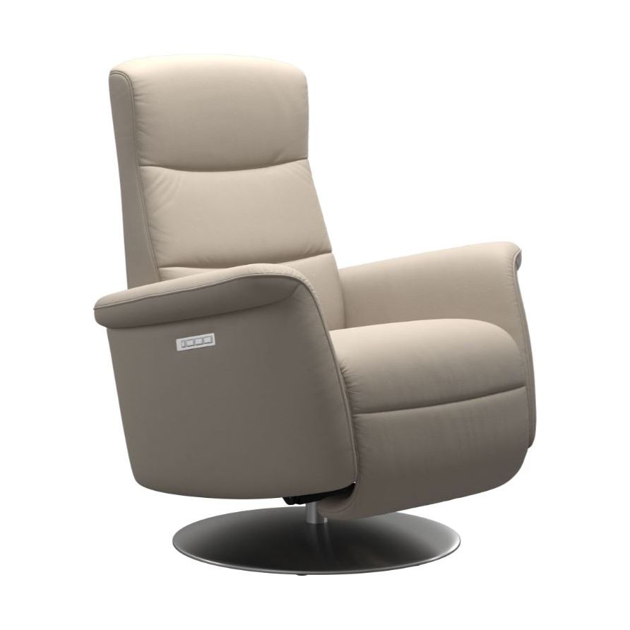 Stressless Mike Large Paloma Fog Moon Base