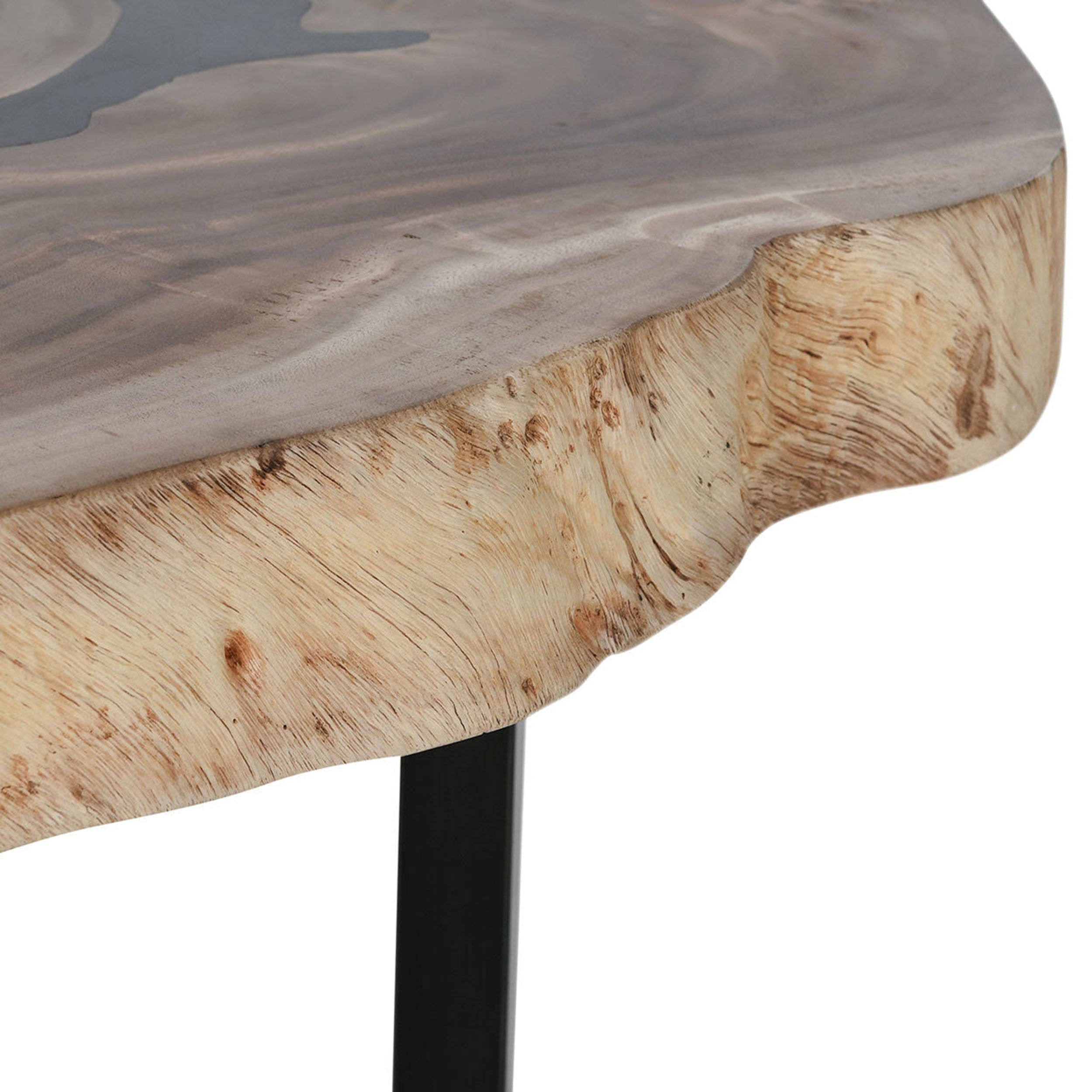 Celine Solid Live Edge Coffee Table, Natural