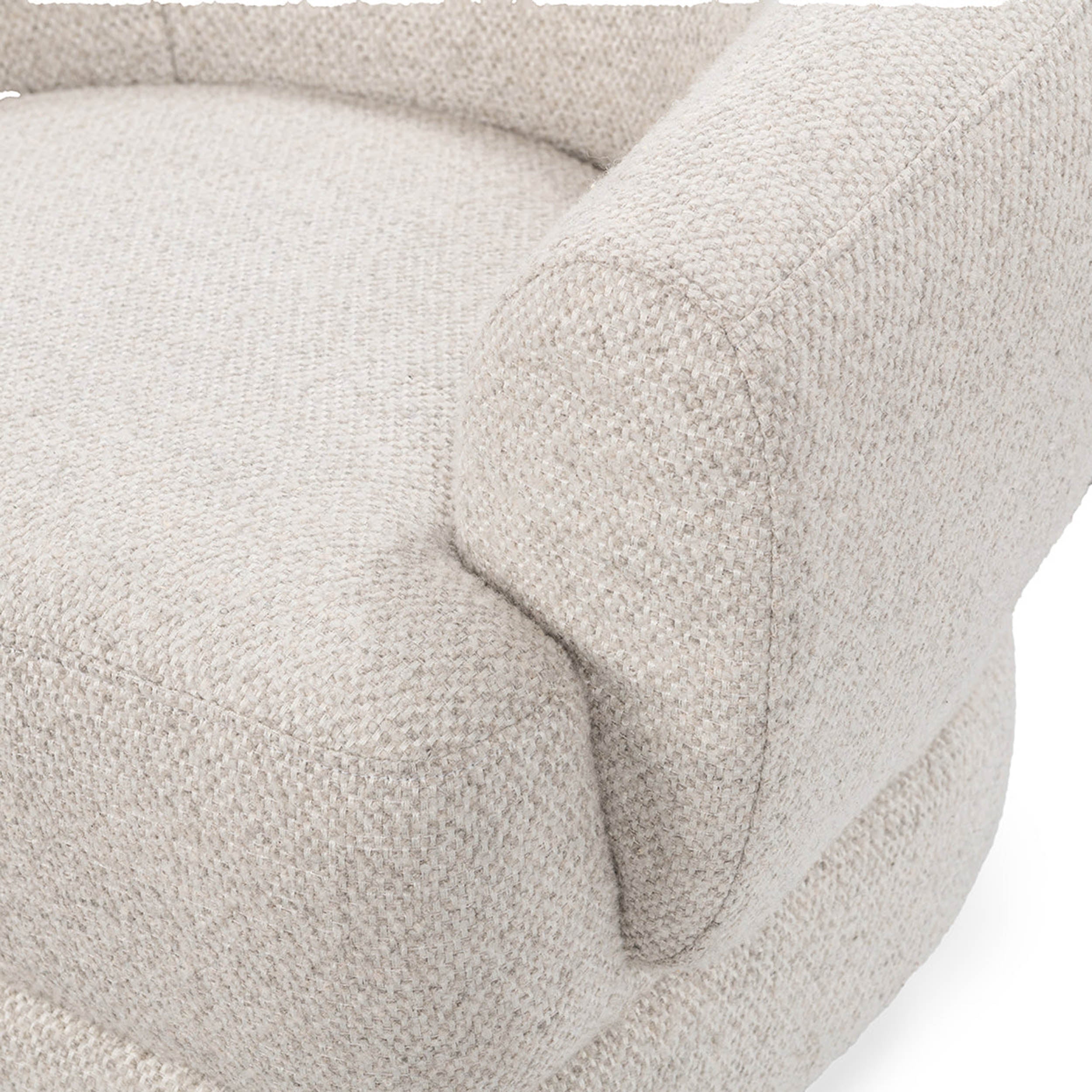 Chassia Swivel Chair, Dusty Beige