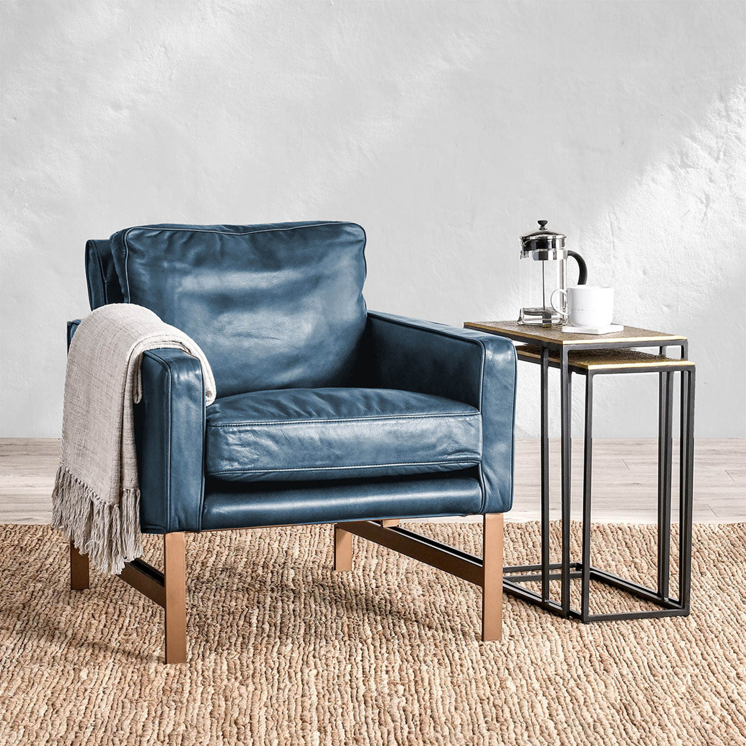 Chazzie Club Chair, Atlantic Blue