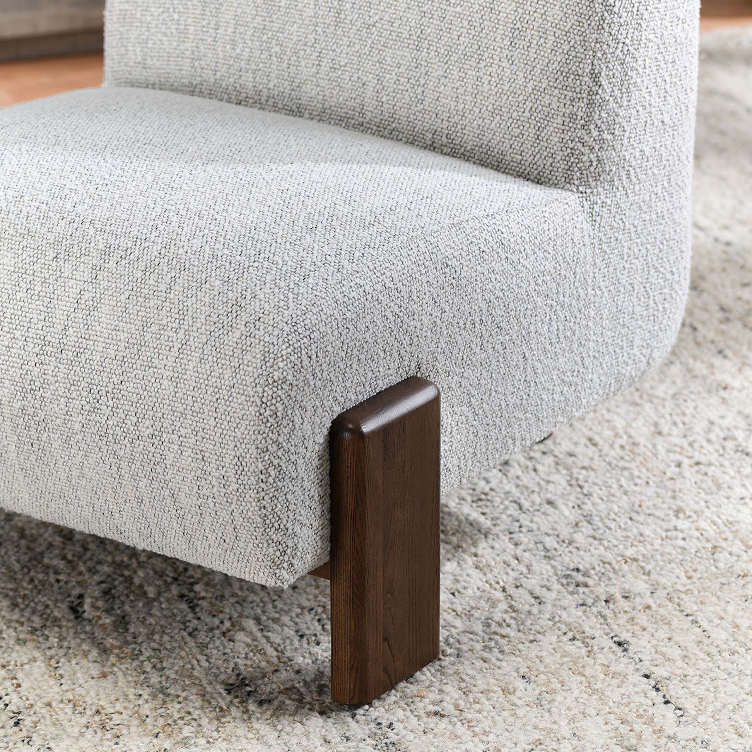Chelsea Upholstered Accent Chair, Ivory