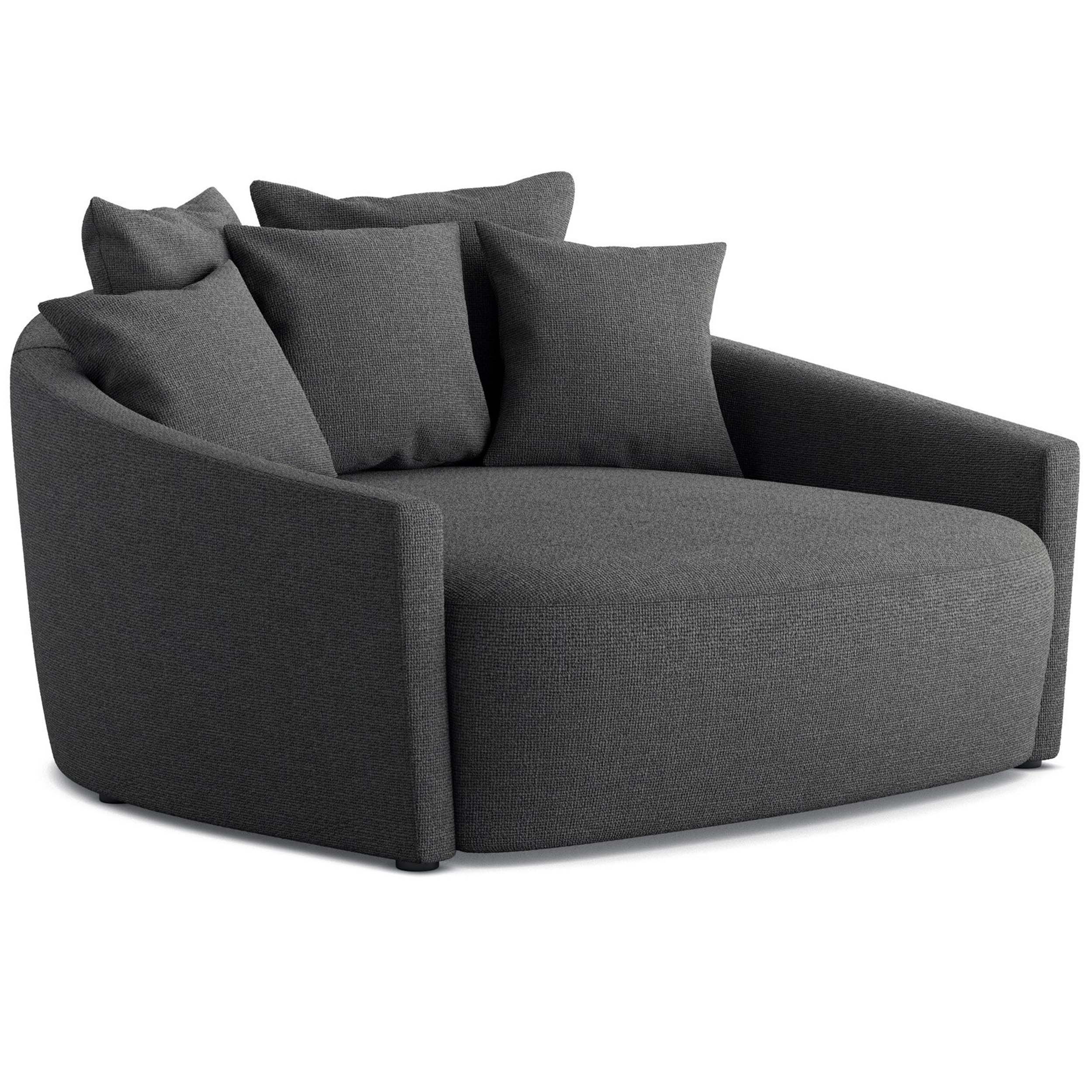 Chloe Media Lounger, Gibson Smoke