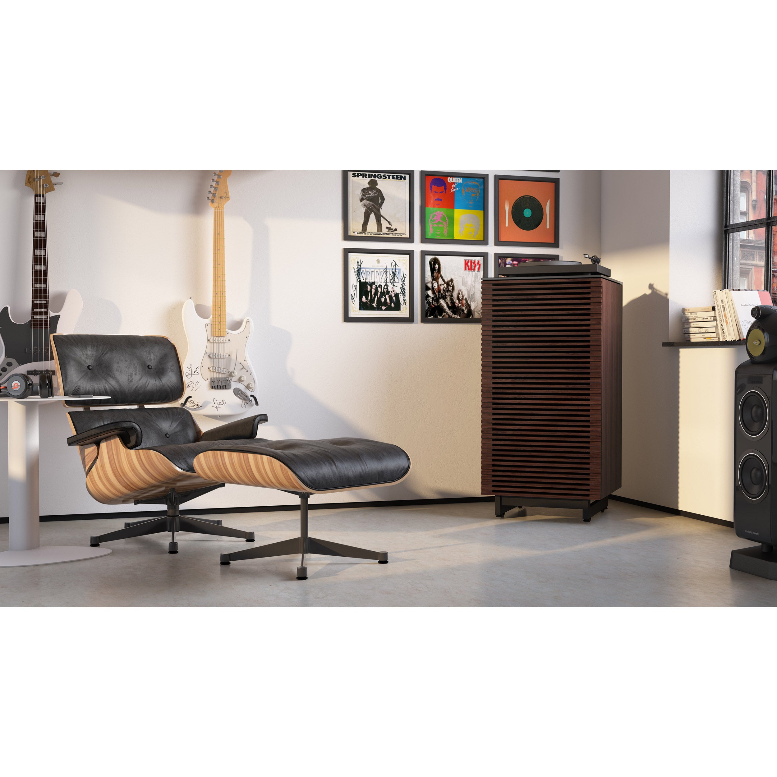 Corridor Media 8172, Chocolate Stained Walnut