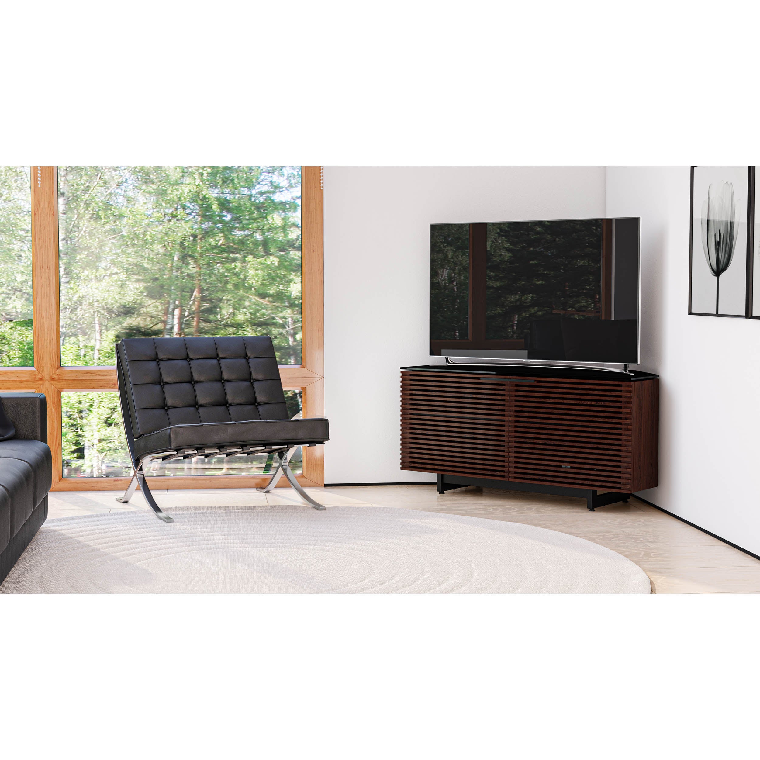 Corridor Media 8175, Chocolate Stained Walnut
