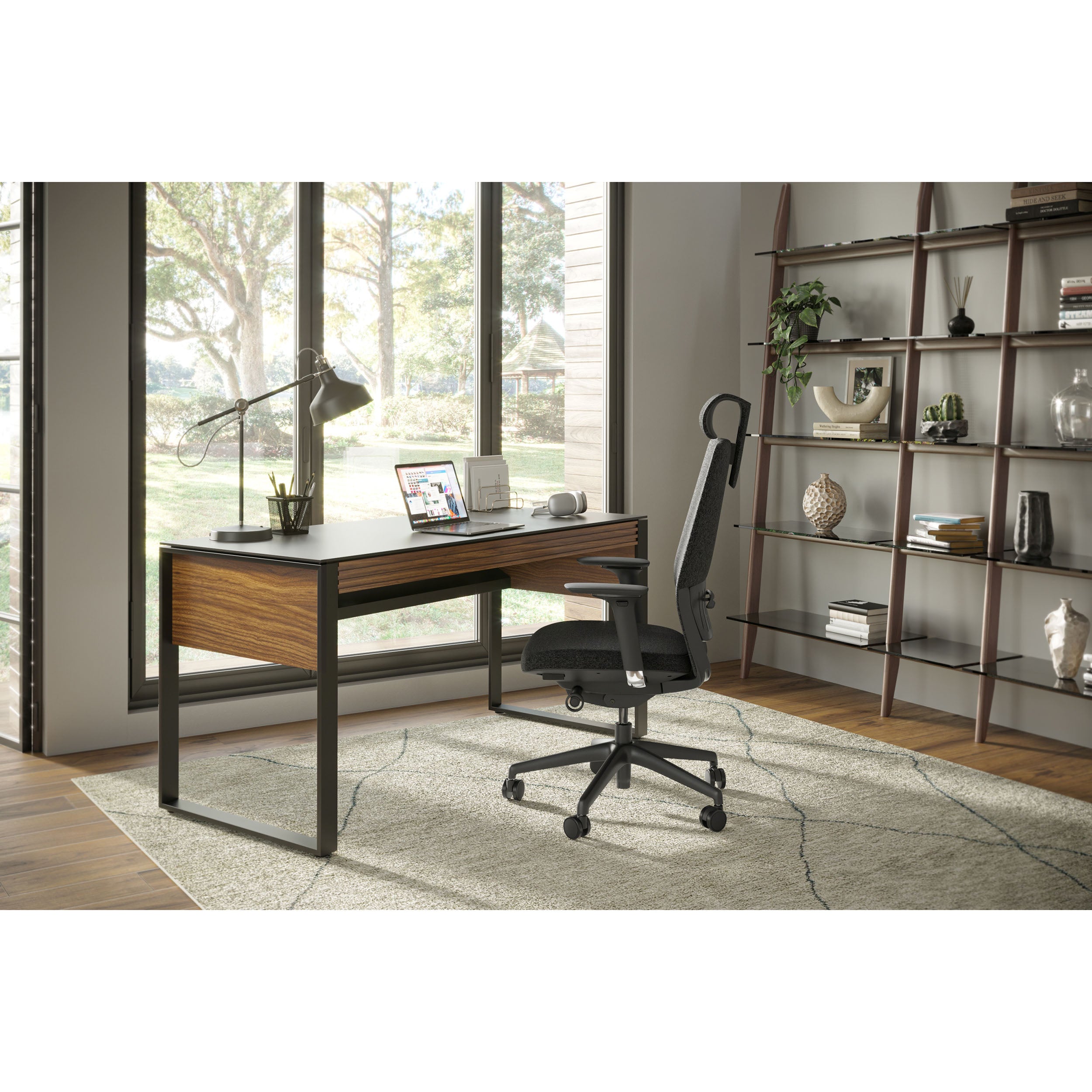 Corridor Office 6501, Natural Walnut