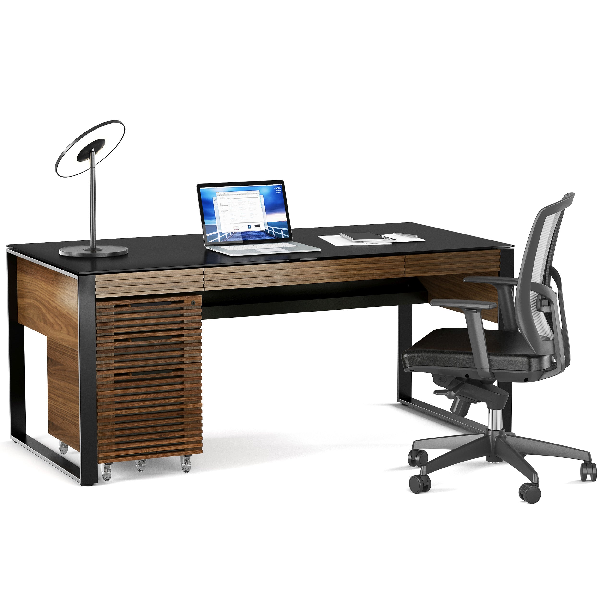 Corridor Office 6507, Natural Walnut