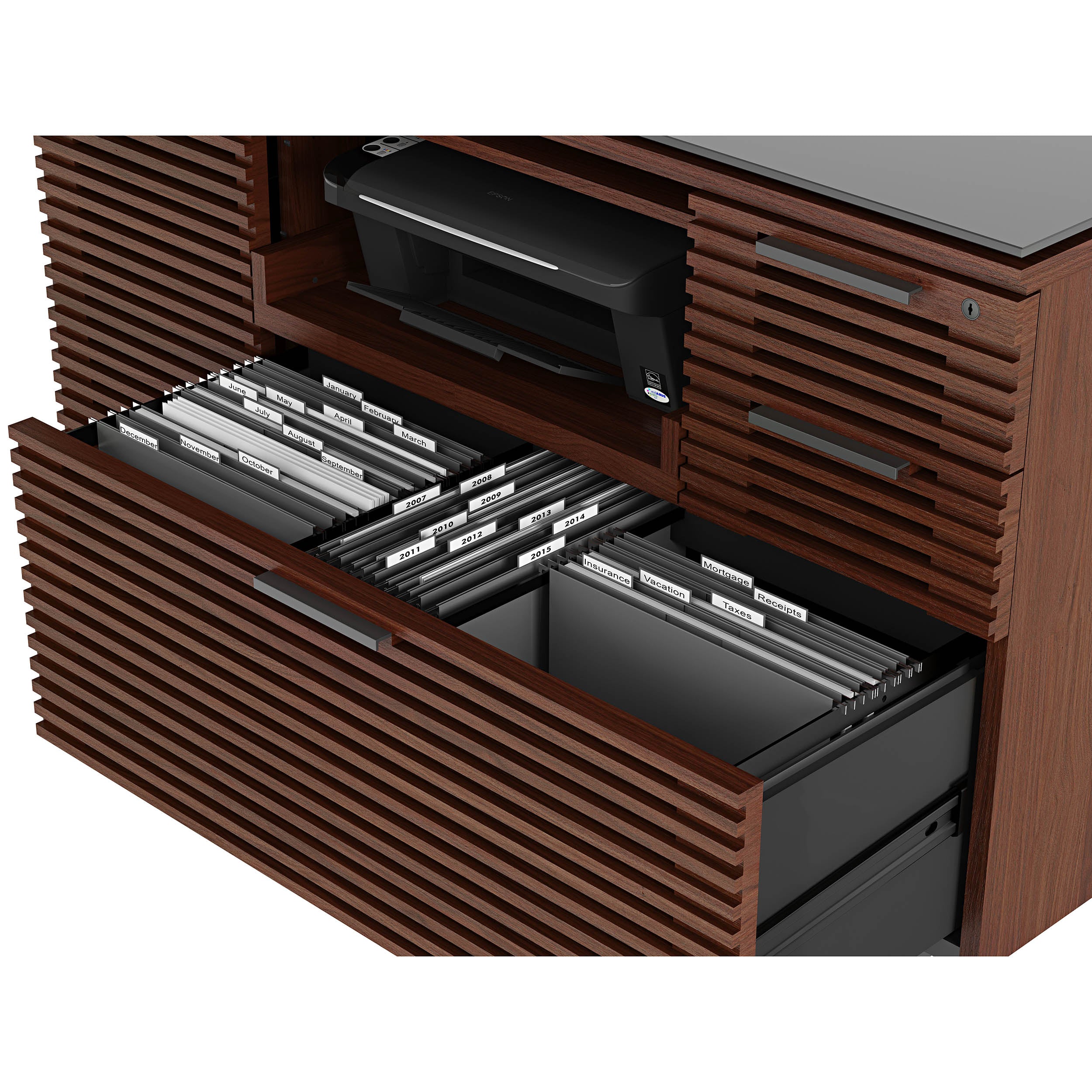 Corridor Office 6520, Chocolate Stained Walnut