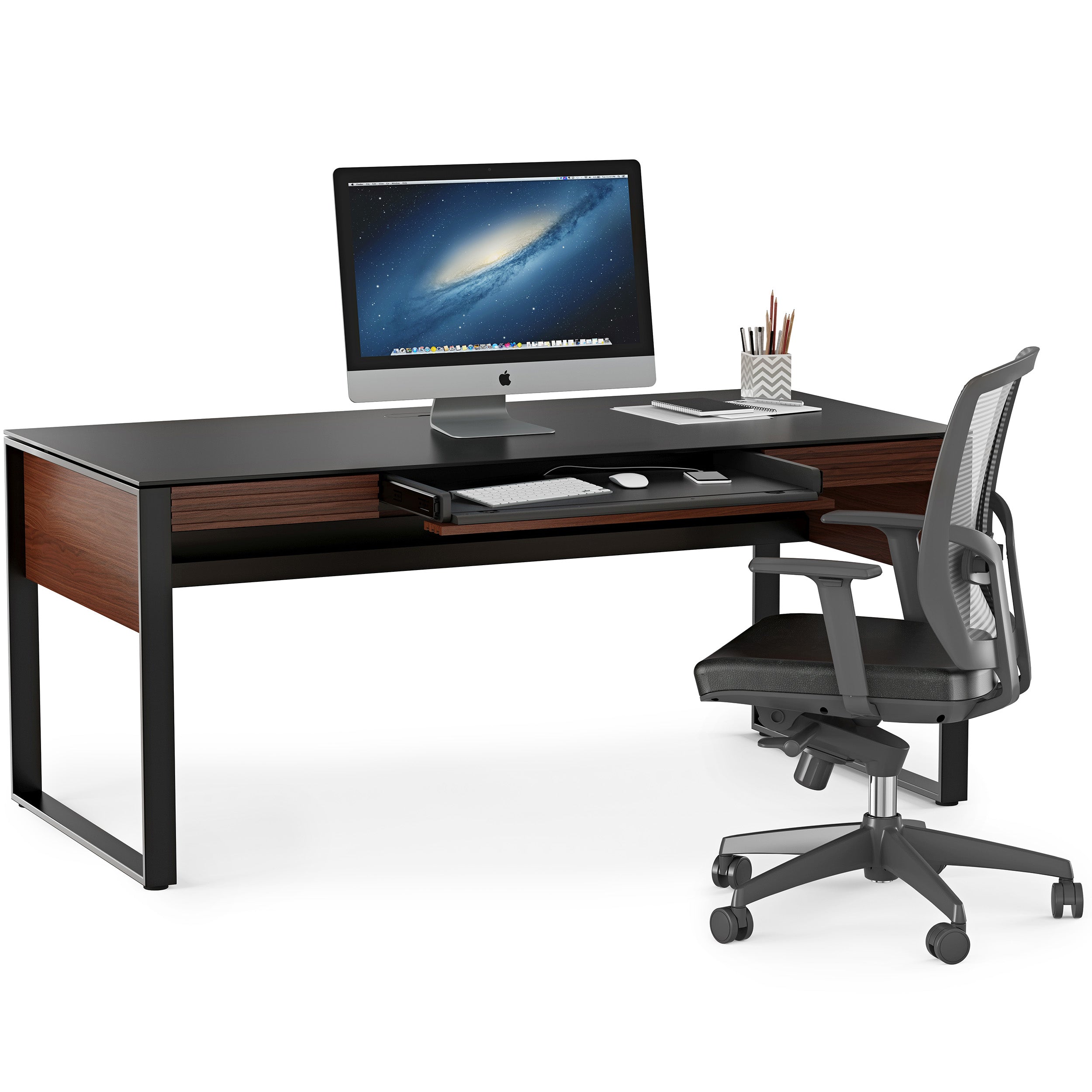 Corridor Office 6521, Chocolate Stained Walnut