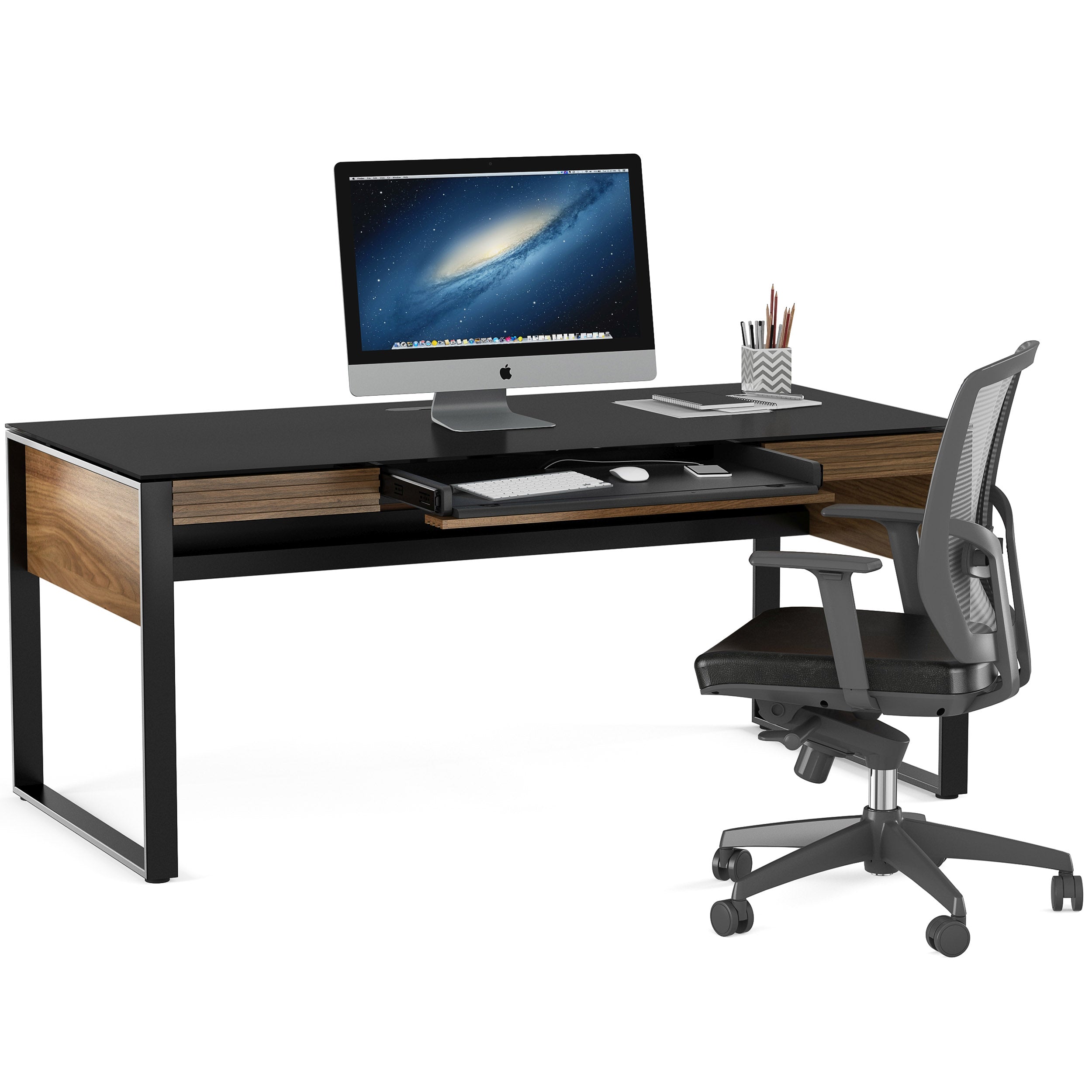 Corridor Office 6521, Natural Walnut