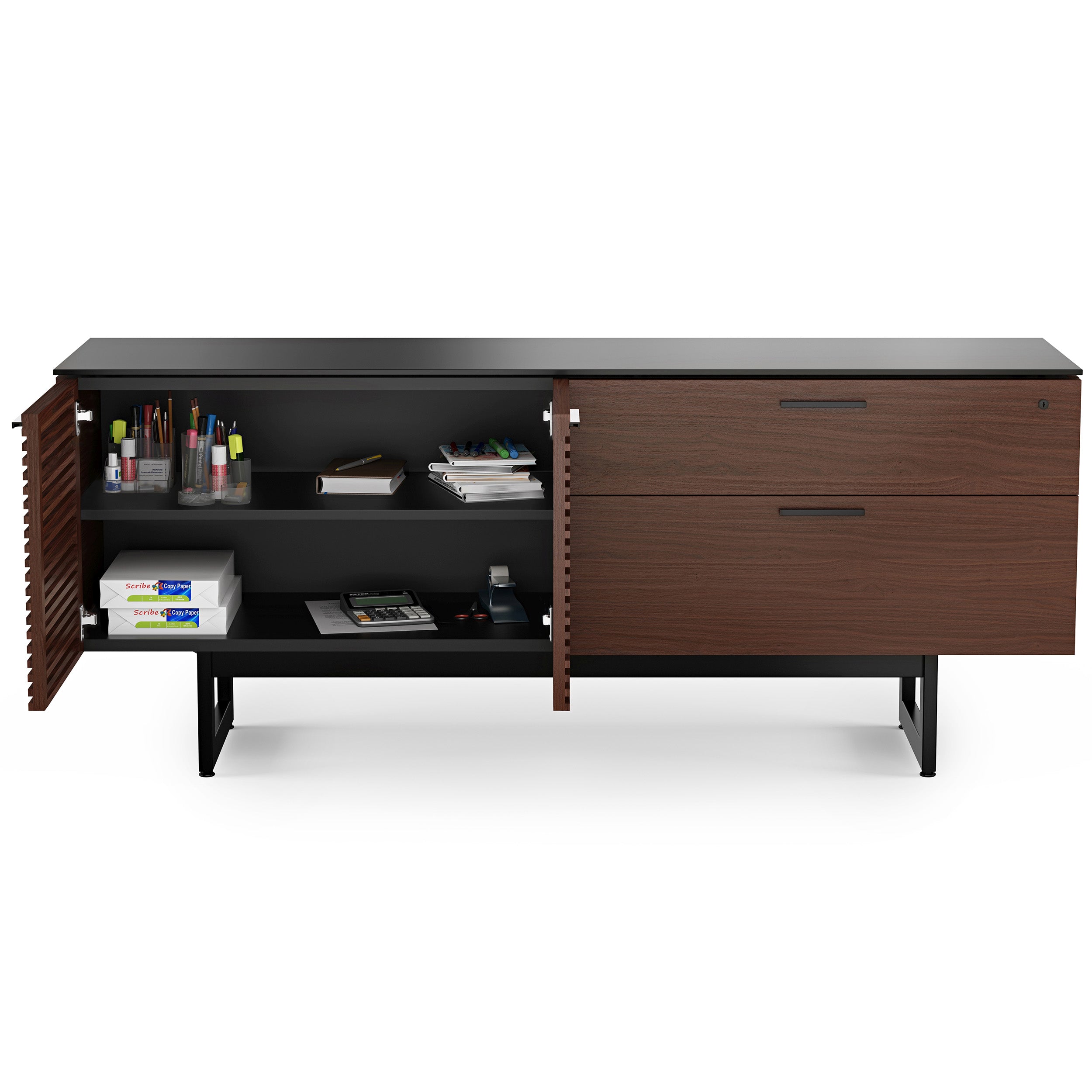 Corridor Office 6529, Chocolate Stained Walnut