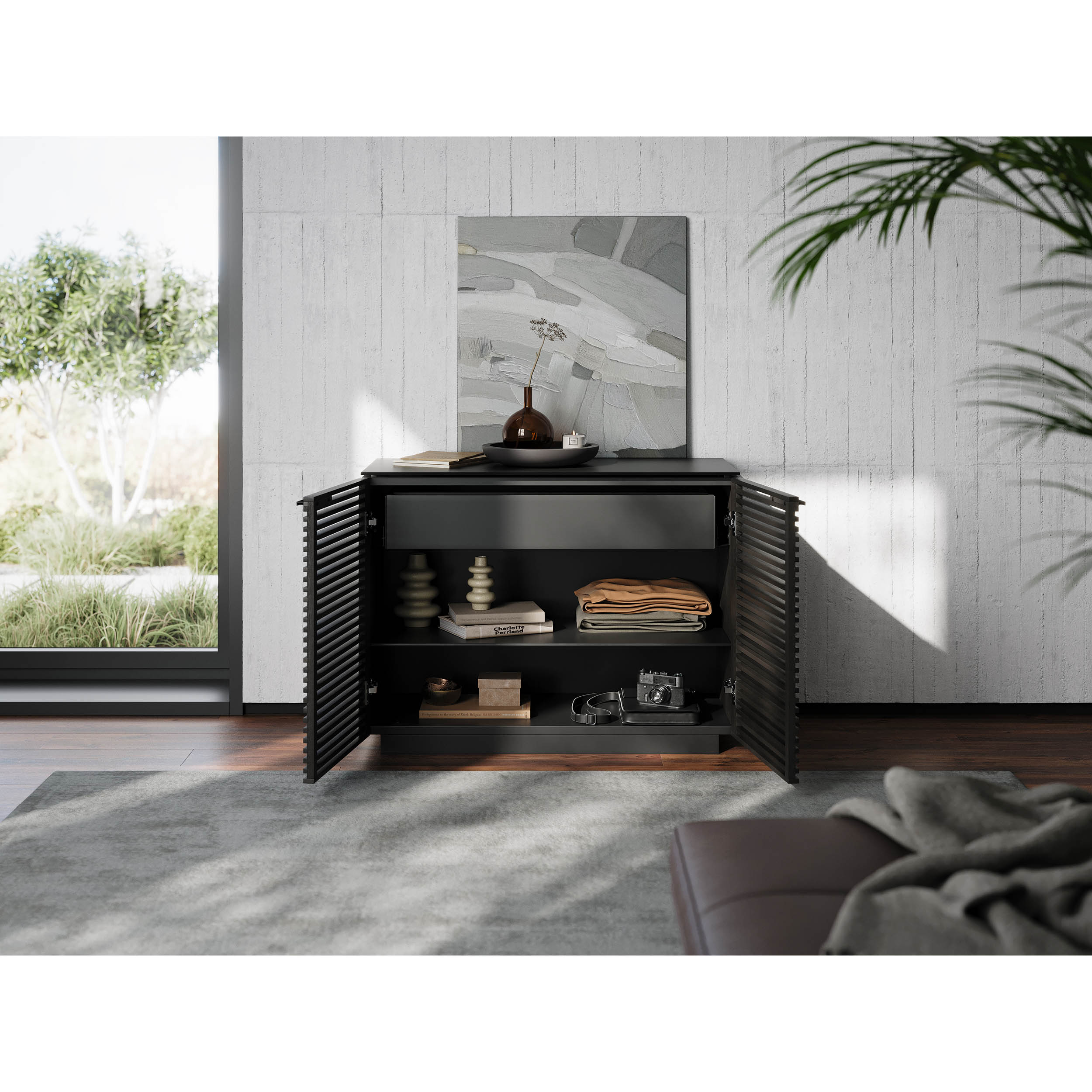 Corridor Storage 8108, Charcoal Stained Ash