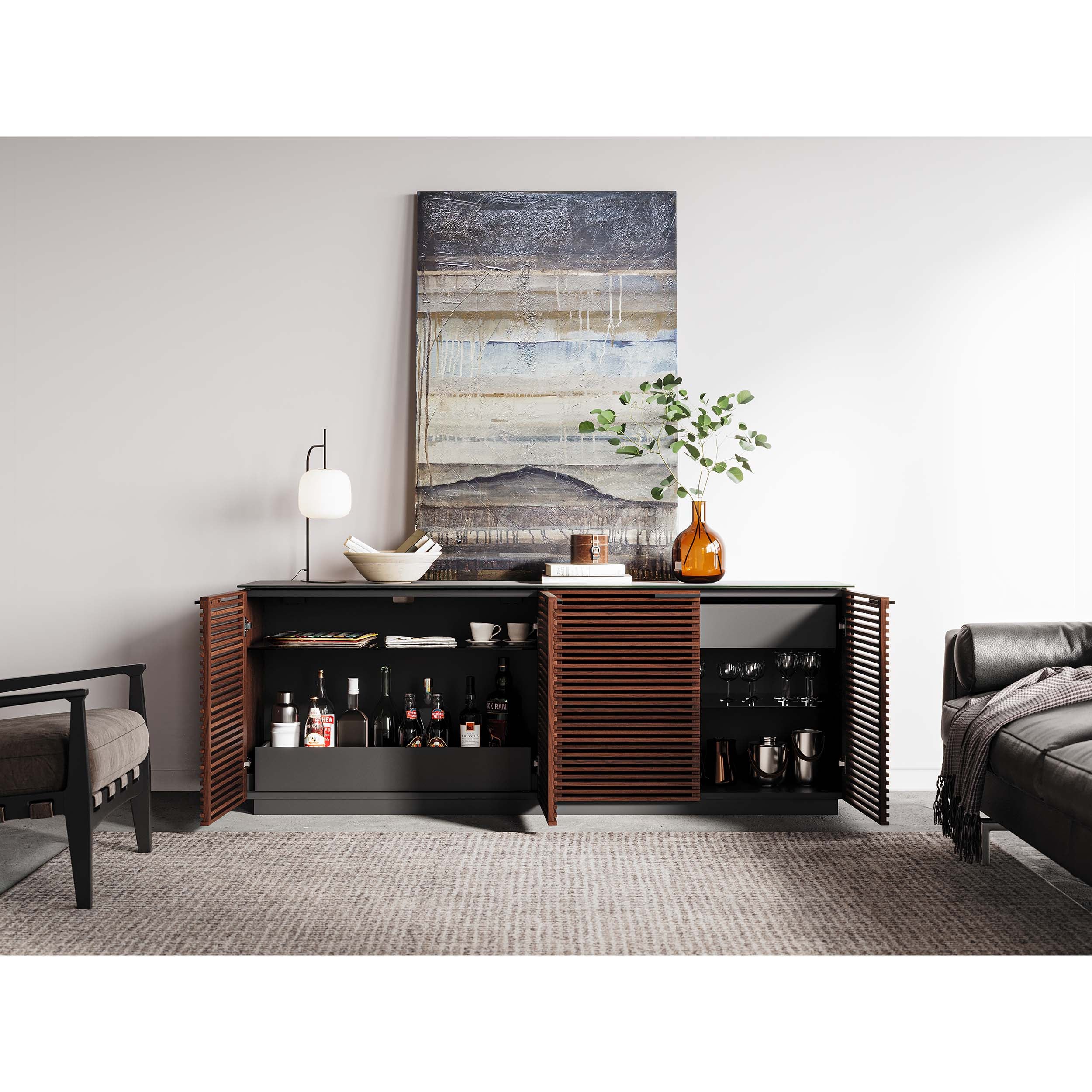 Corridor Storage 8109, Chocolate Stained Walnut