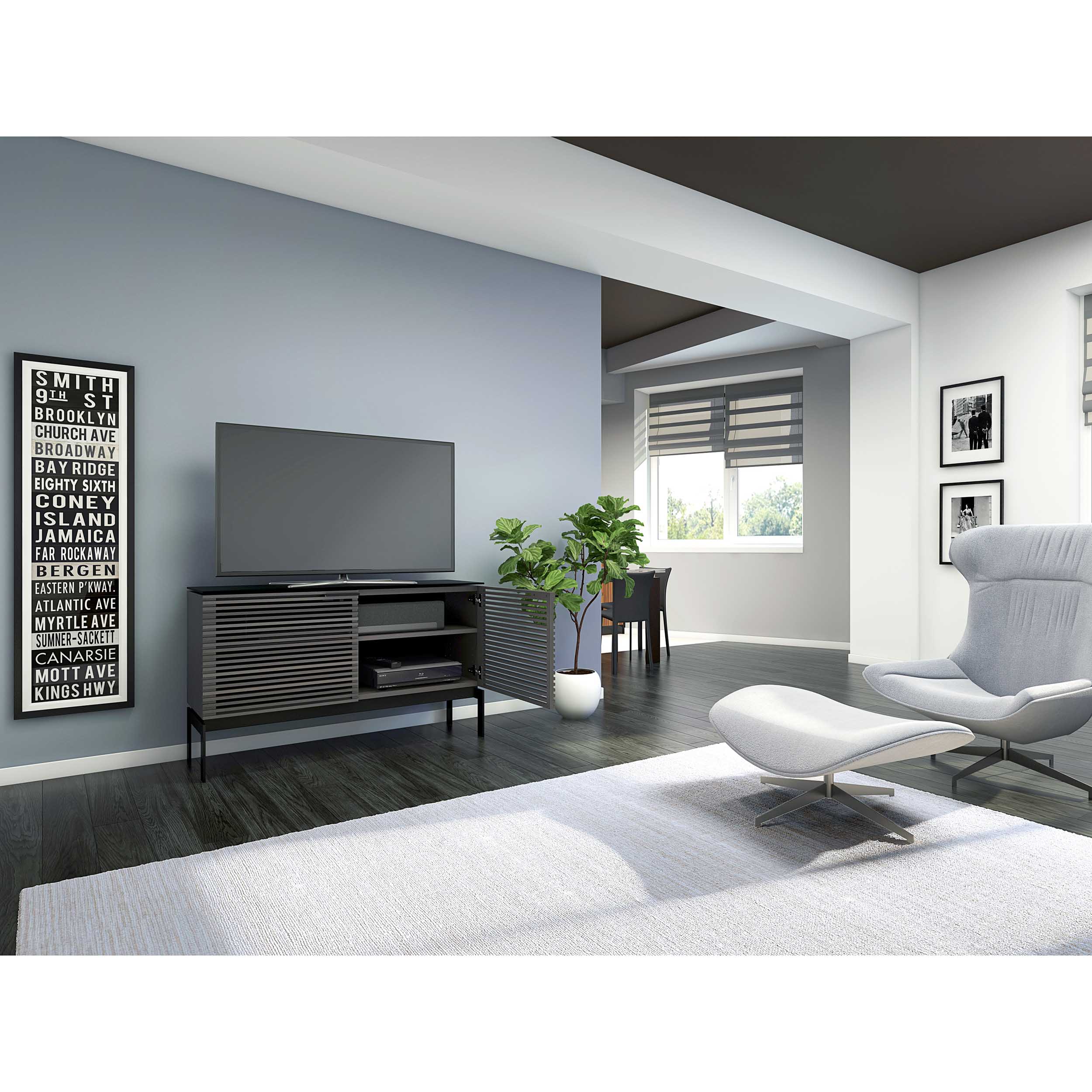 Corridor Storage SV 7128, Charcoal Stained Ash