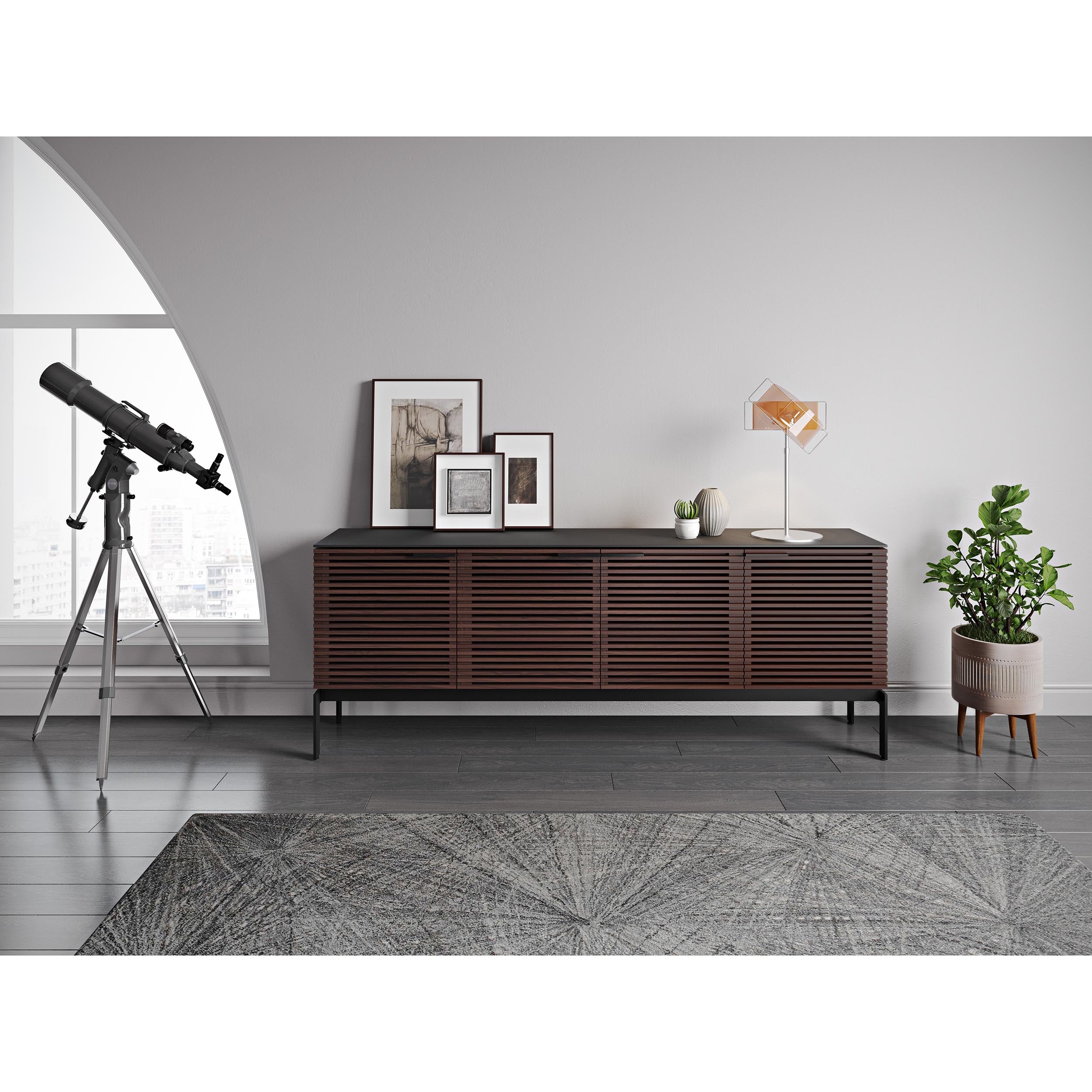 Corridor Storage SV 7129, Chocolate Stained Walnut