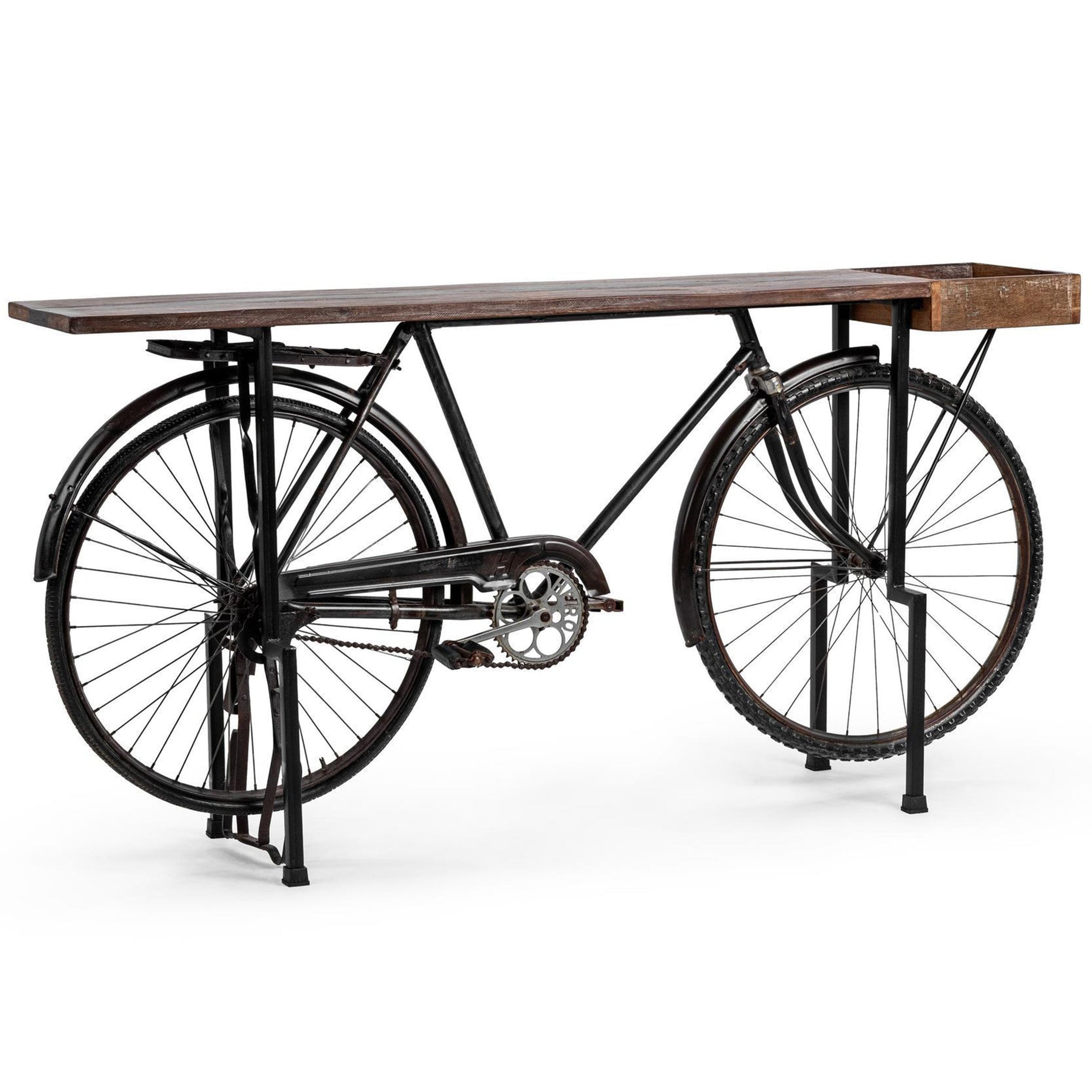 Cycle Reclaimed Wood Counter Table, Limewash Myst