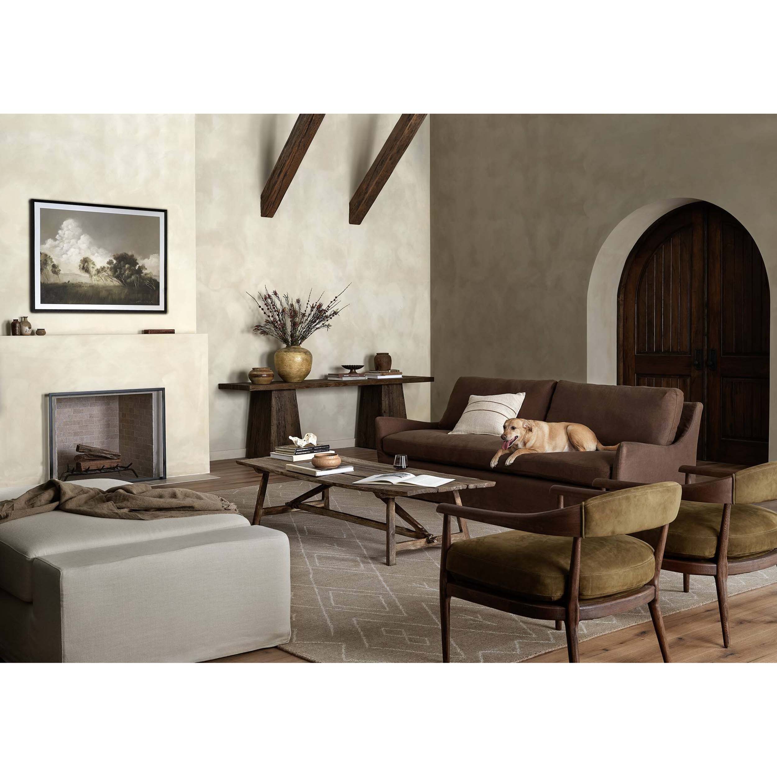 Dane Chair, Cottswald Moss Nubuck