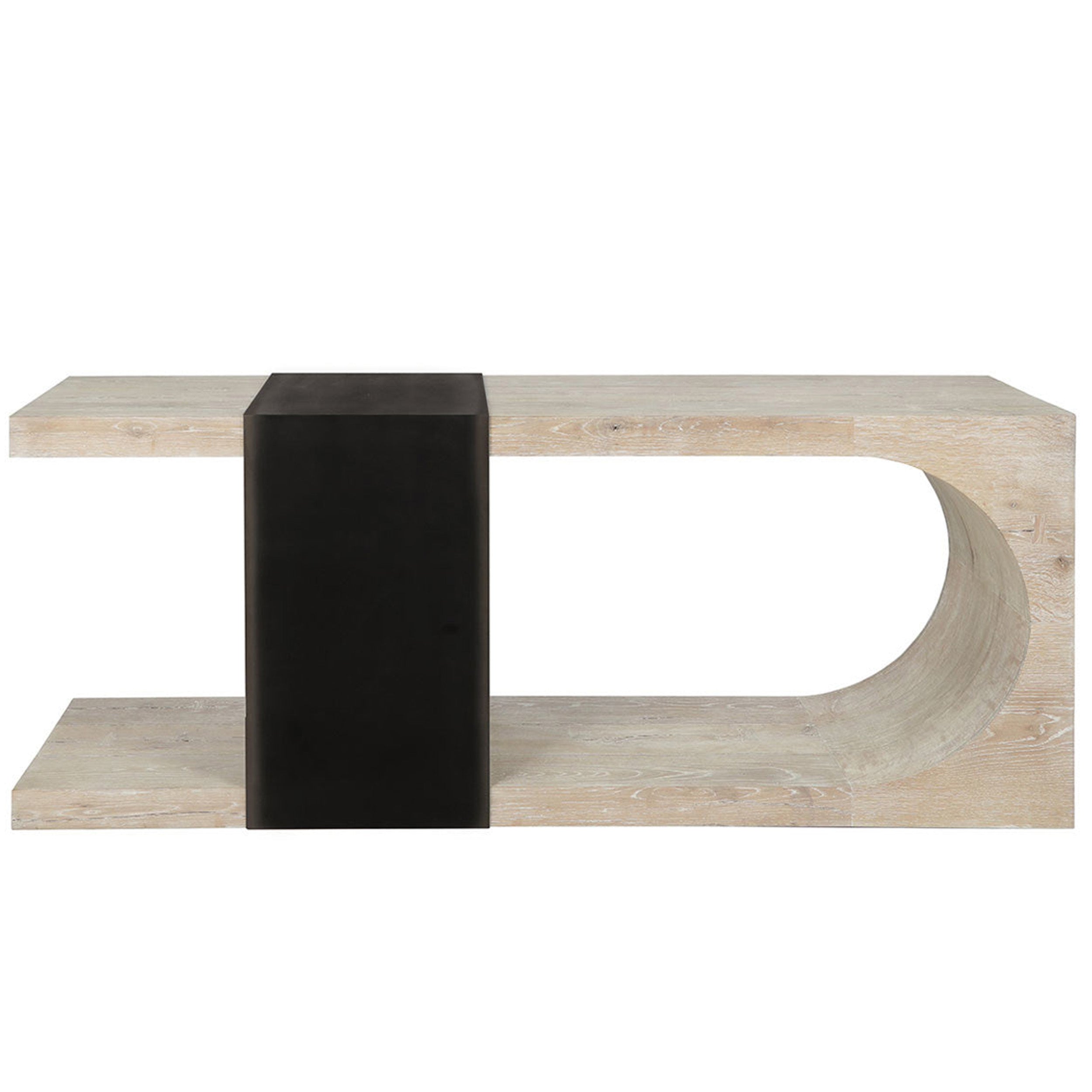 Danica Solid Wood Rectangle Console, Aged Cream