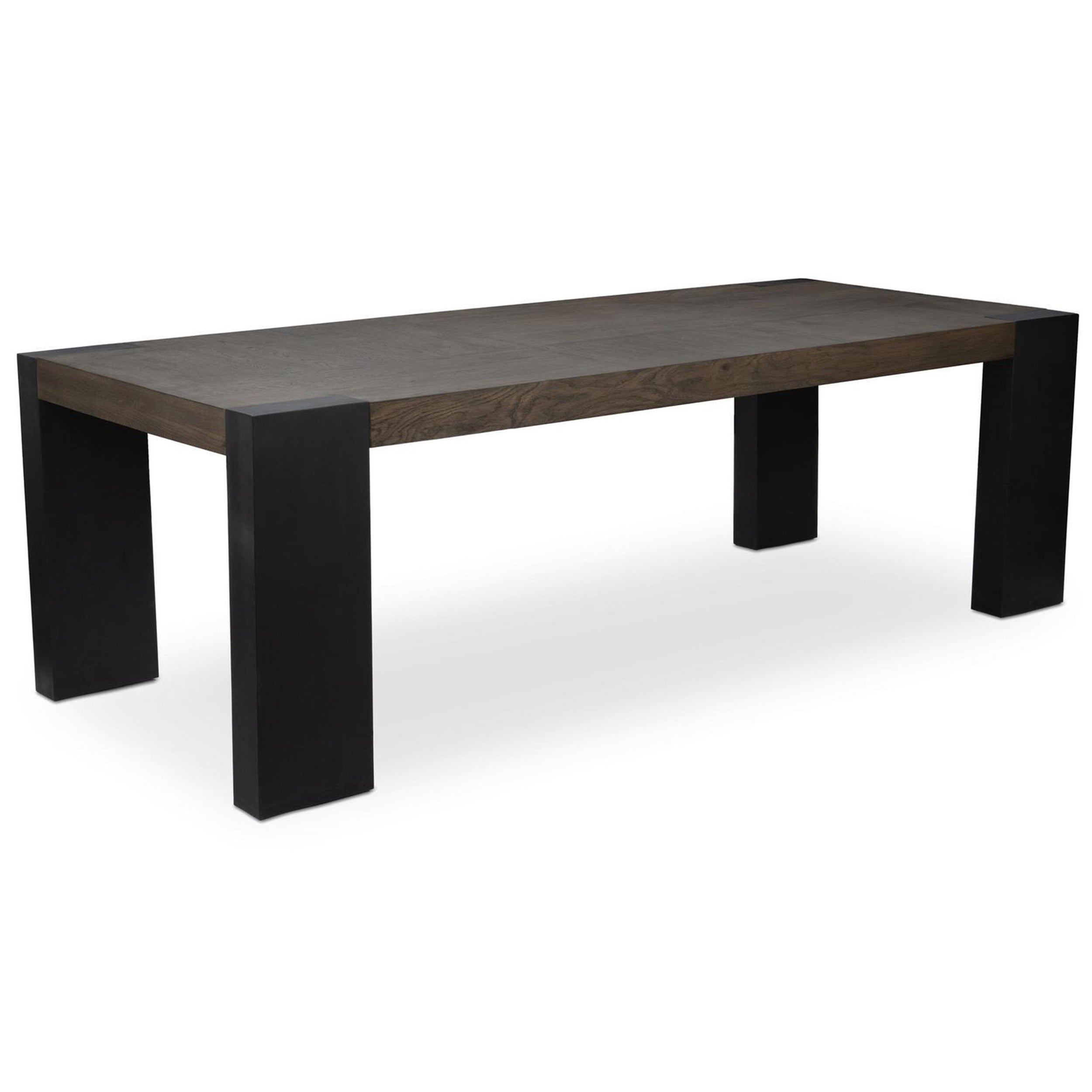 Deavan Rectangular Dining Table, Toasted Brown/Metal